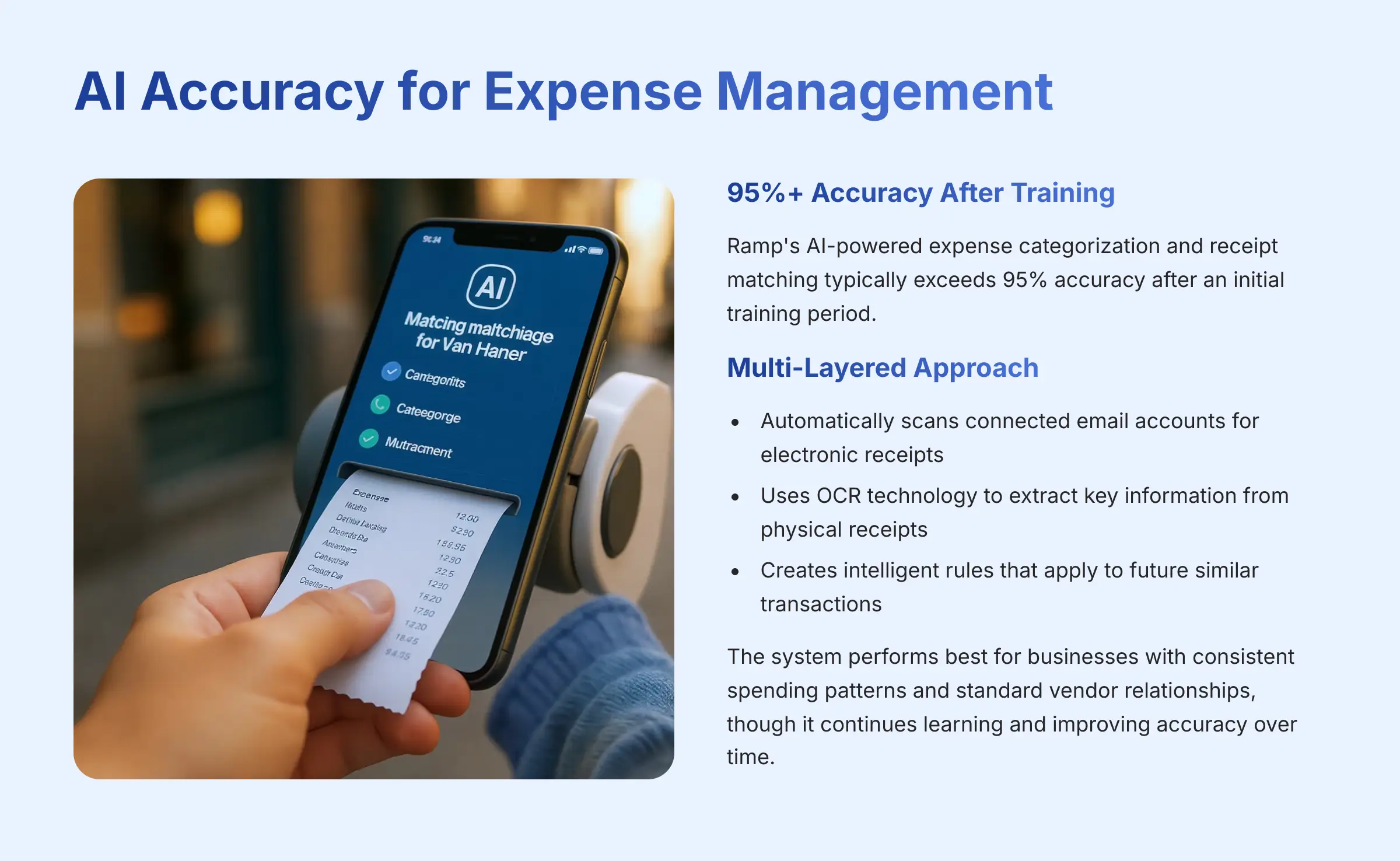 AI Accuracy for Expense Management