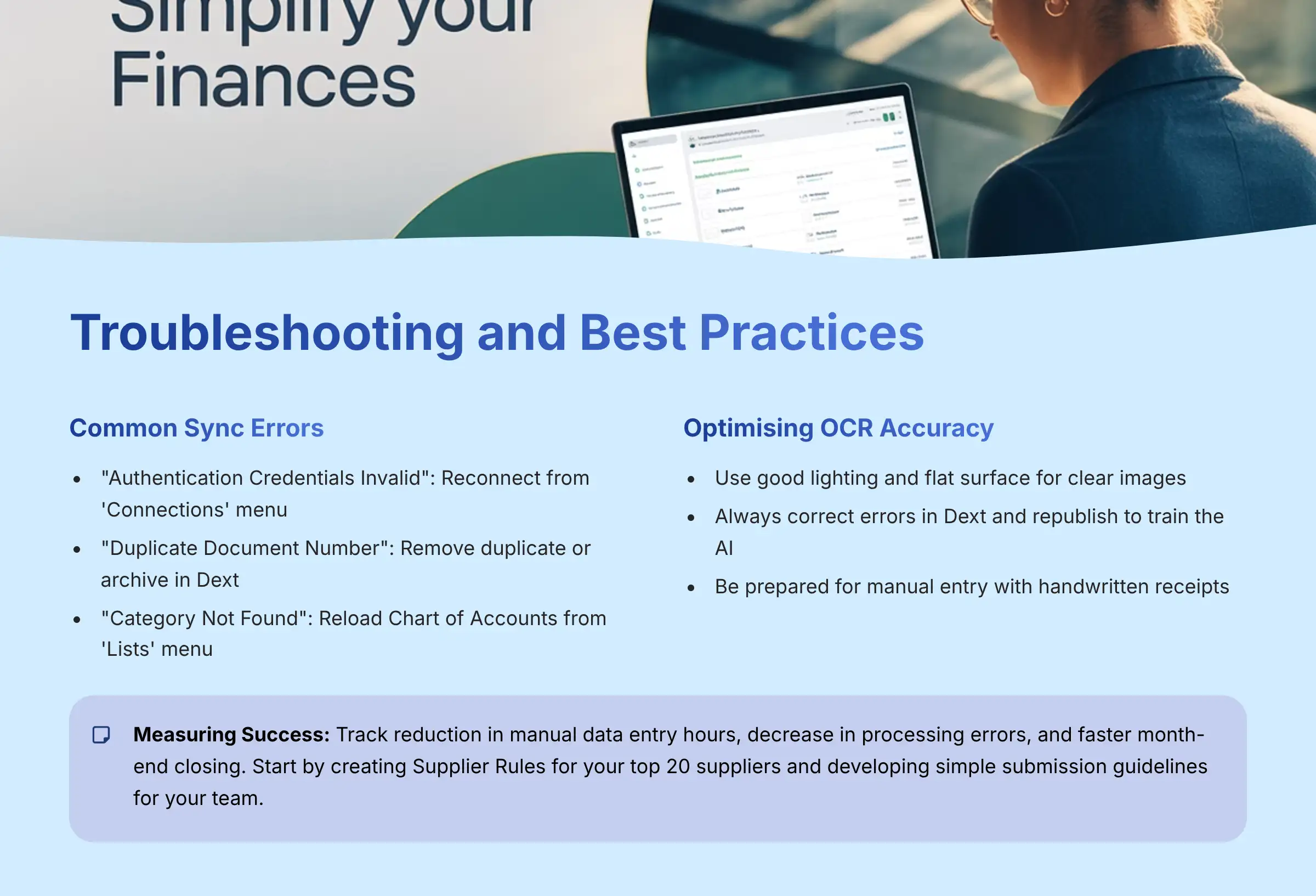 Troubleshooting and Best Practices