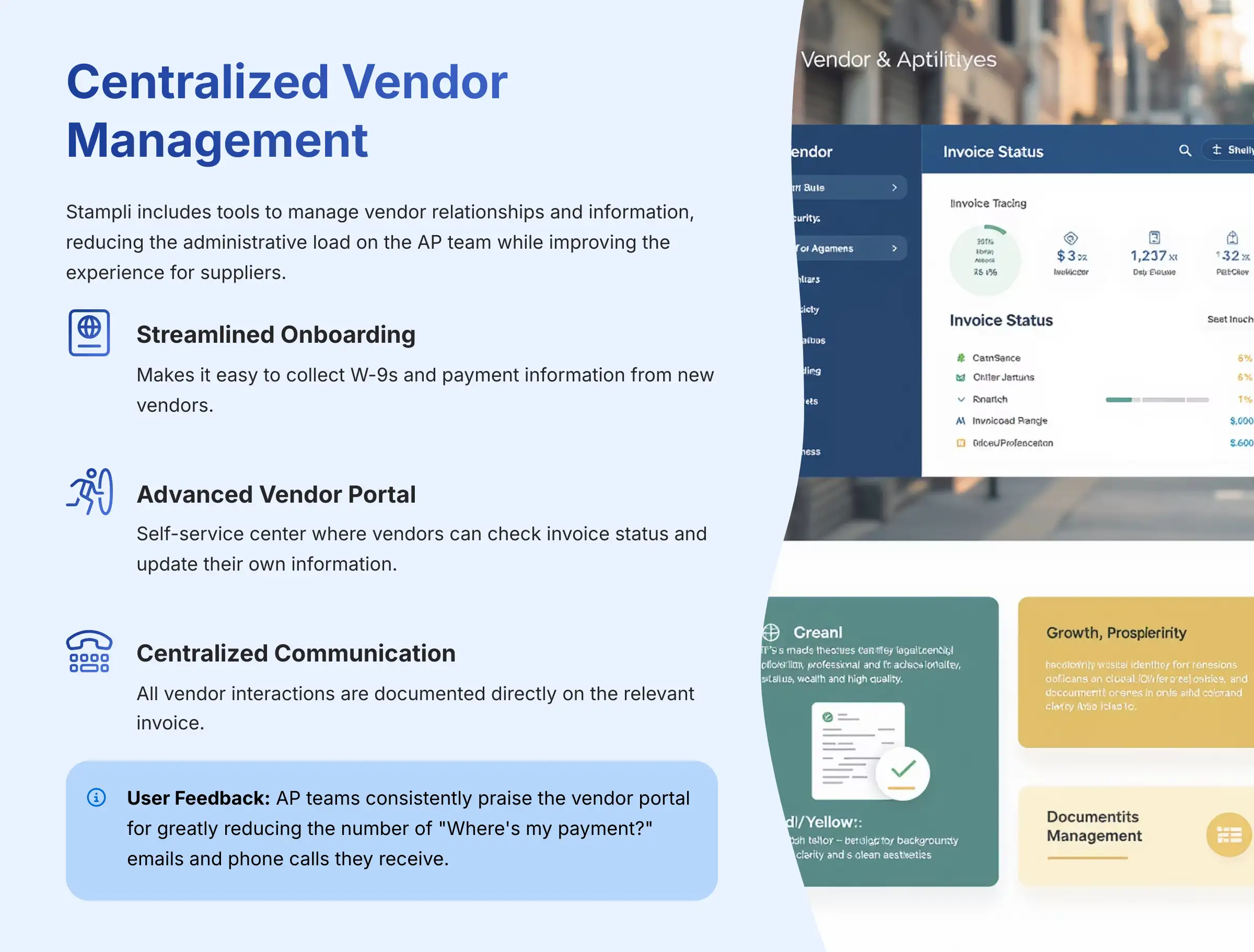 Centralized Vendor Management