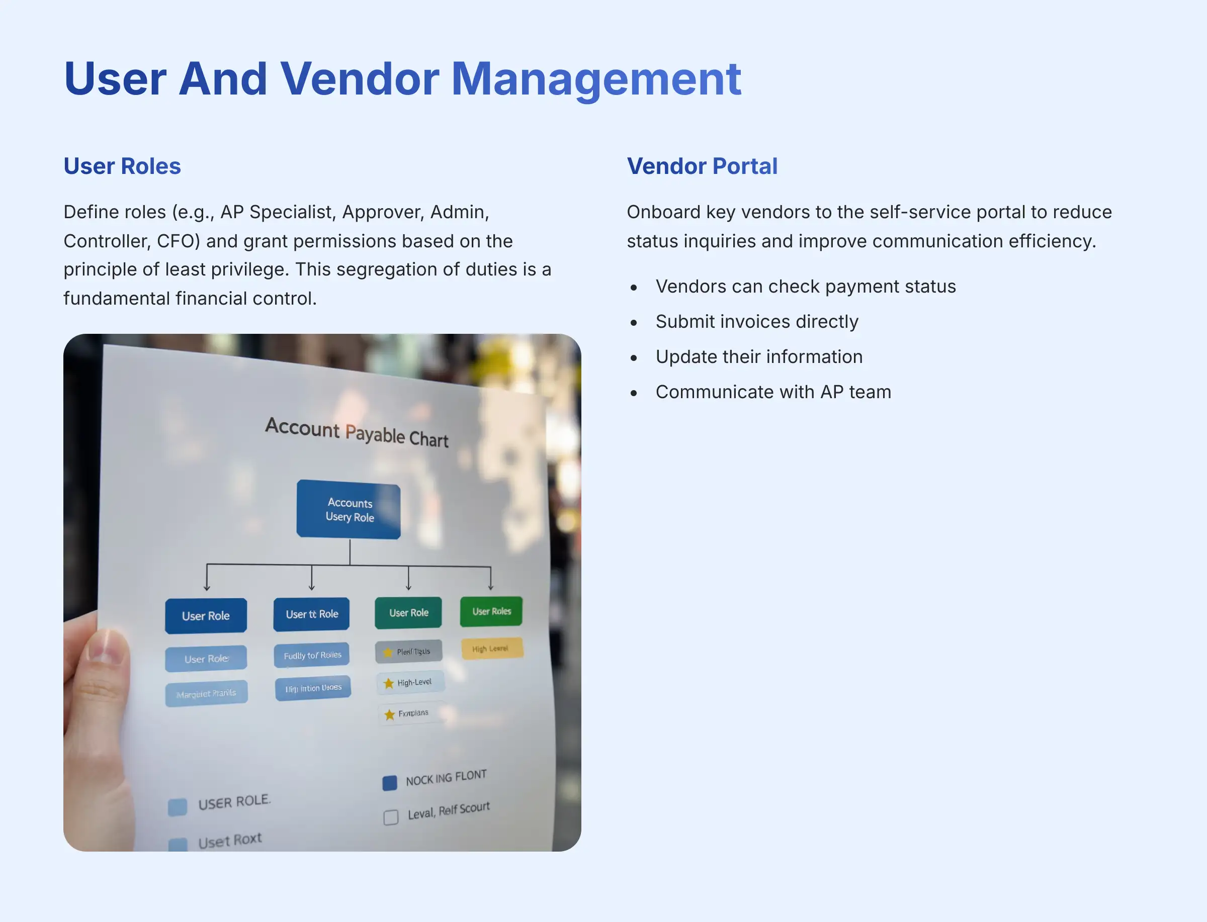 User And Vendor Management