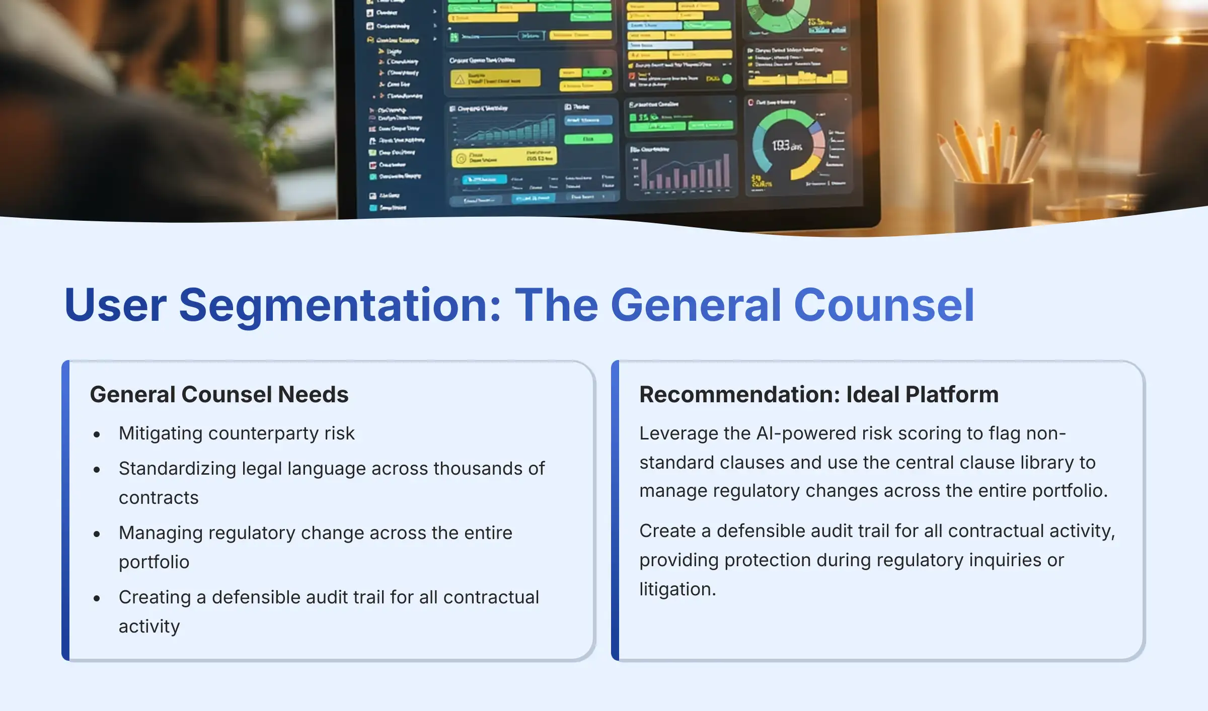 User Segmentation - The General Counsel