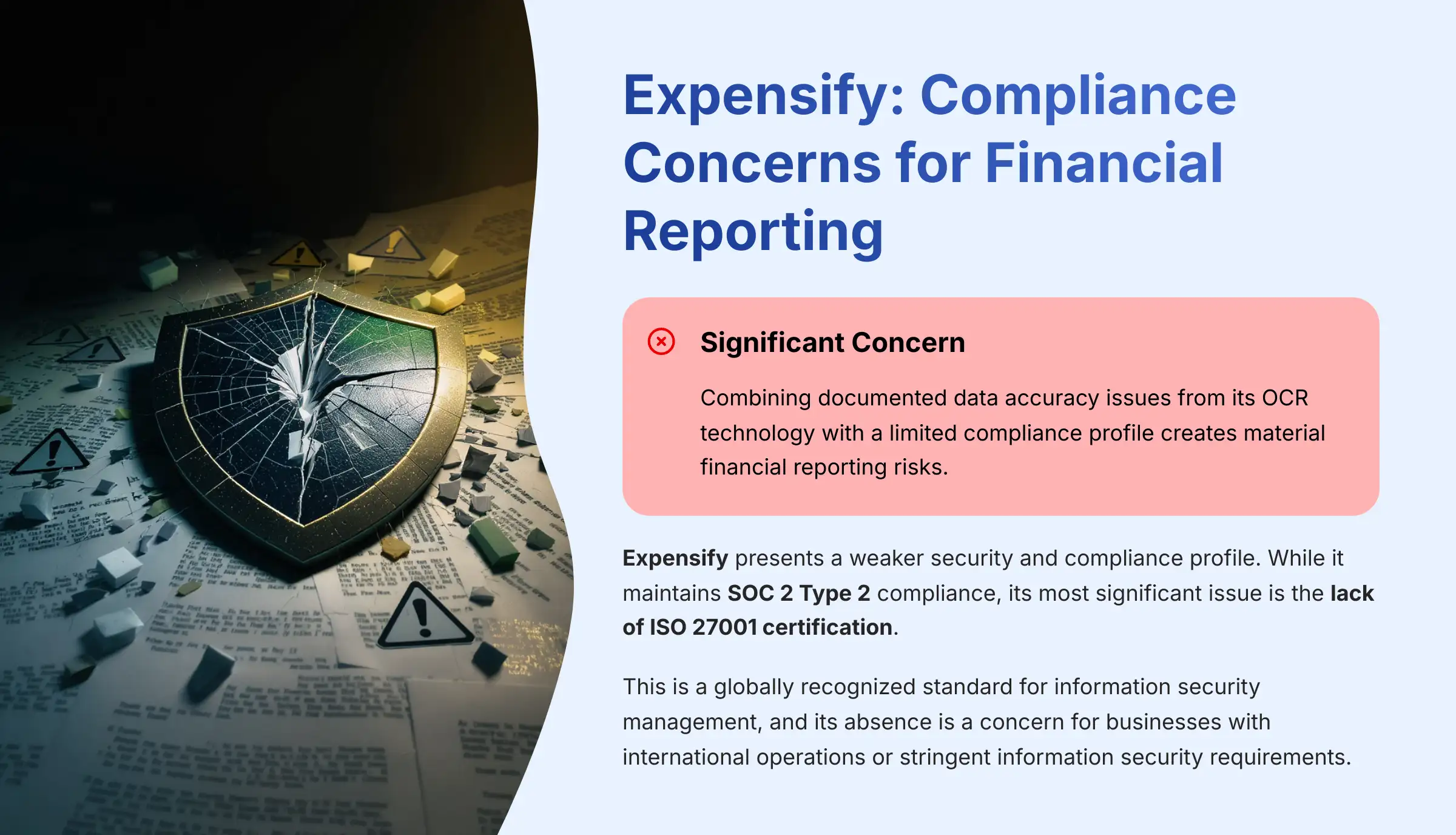 Expensify - Compliance Concerns for Financial Reporting