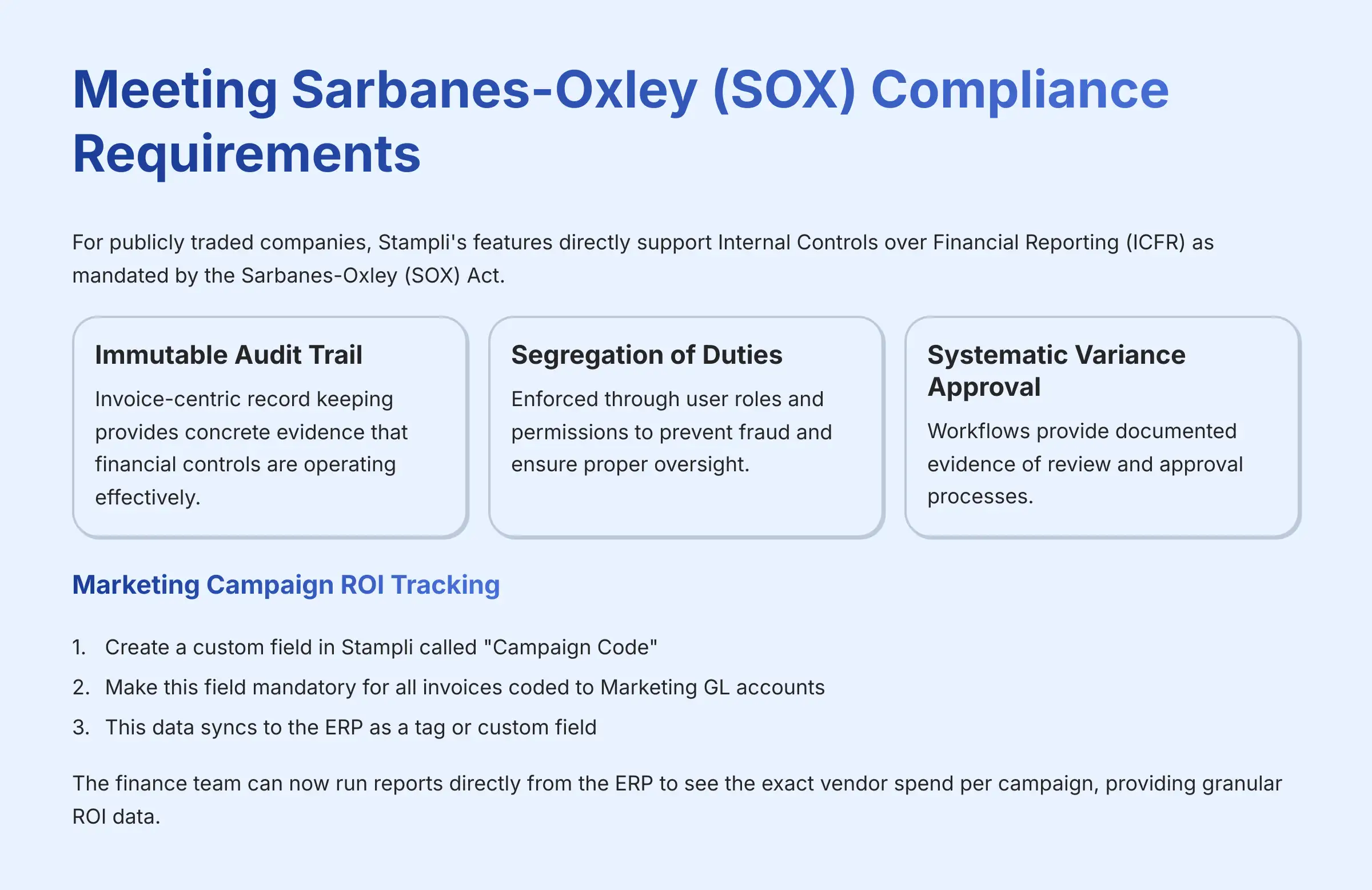Meeting Sarbanes-Oxley SOX Compliance Requirements