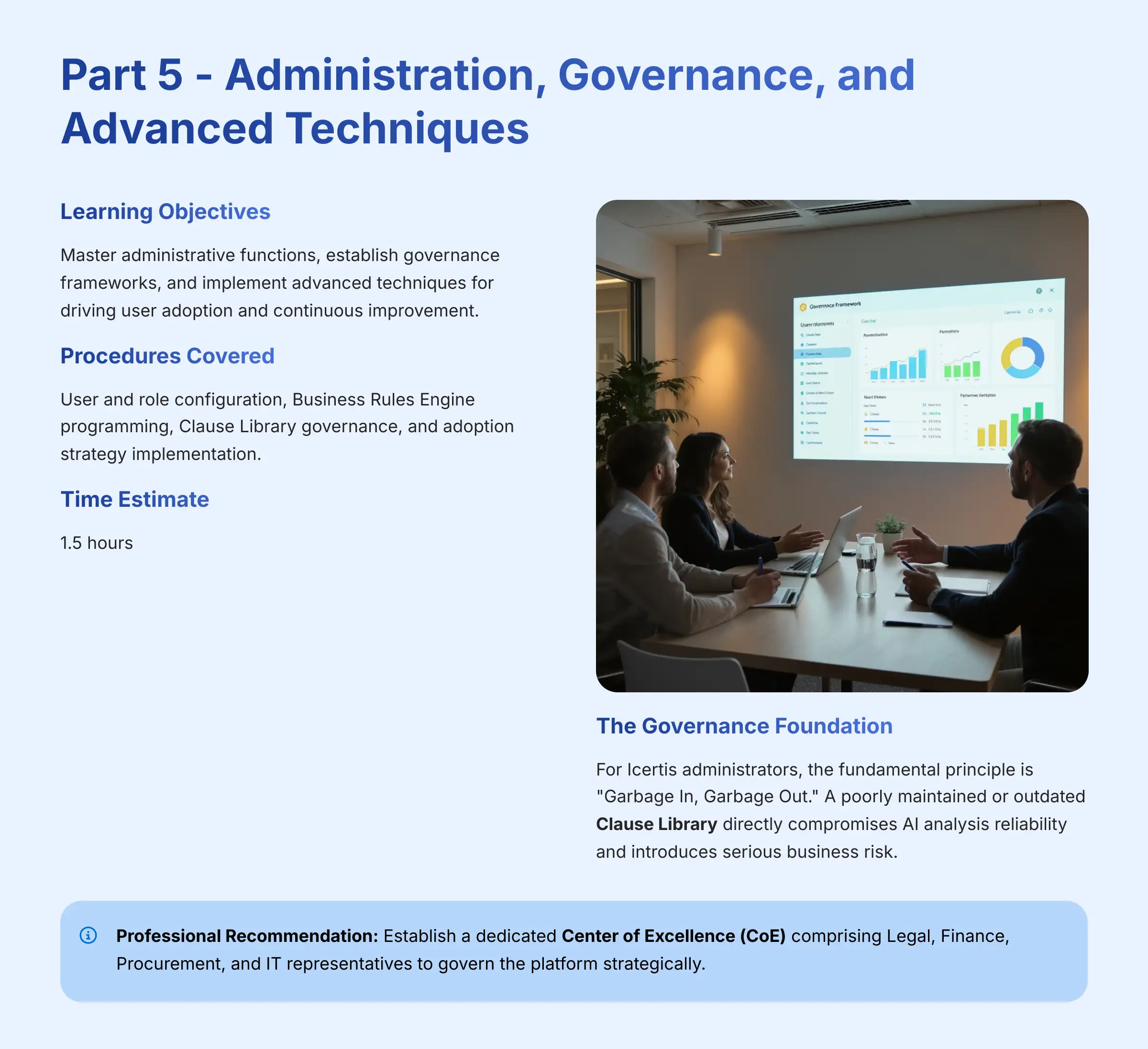 Part 5 Administration Governance and Advanced Techniques