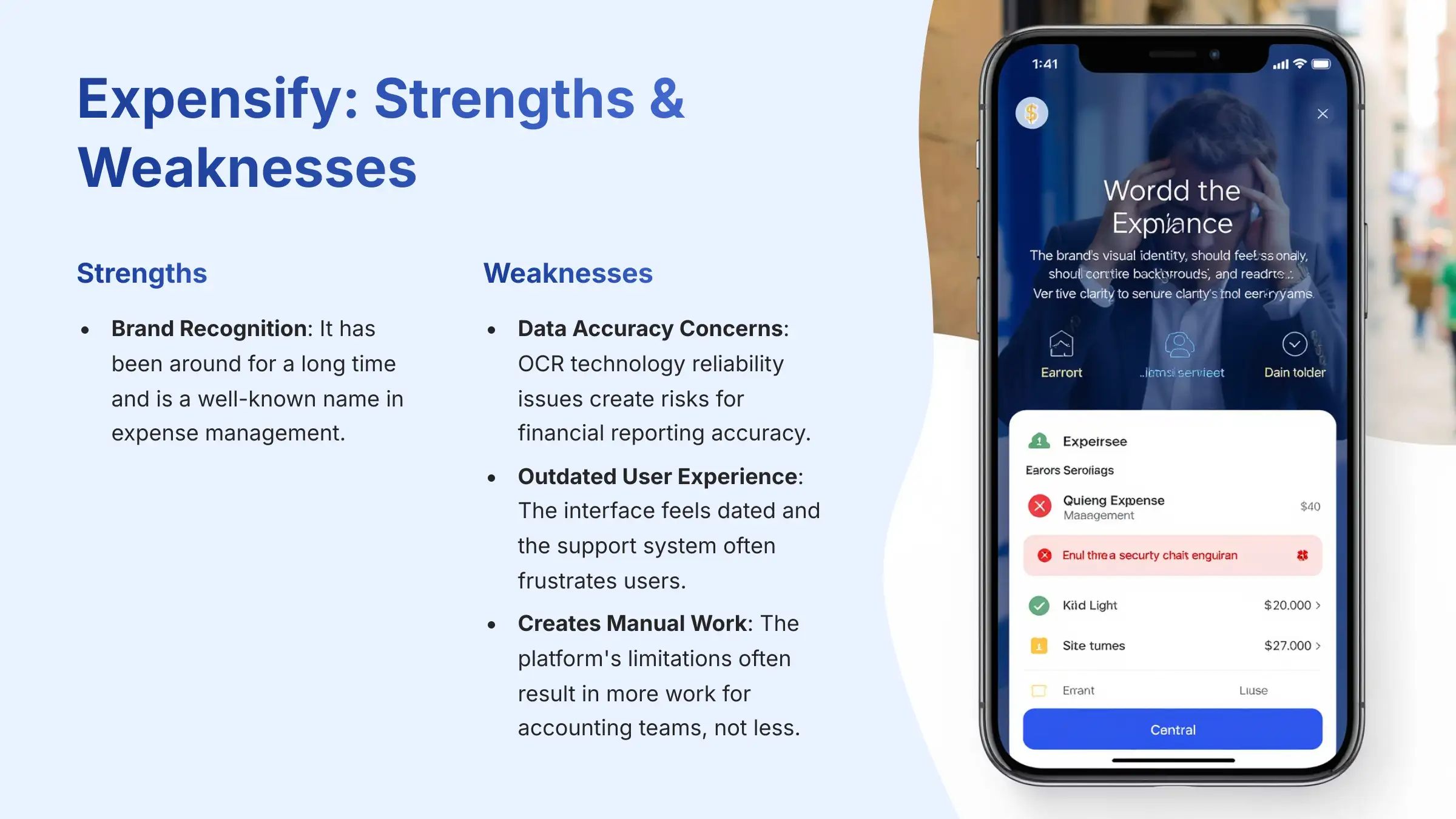 Expensify - Strengths and Weaknesses