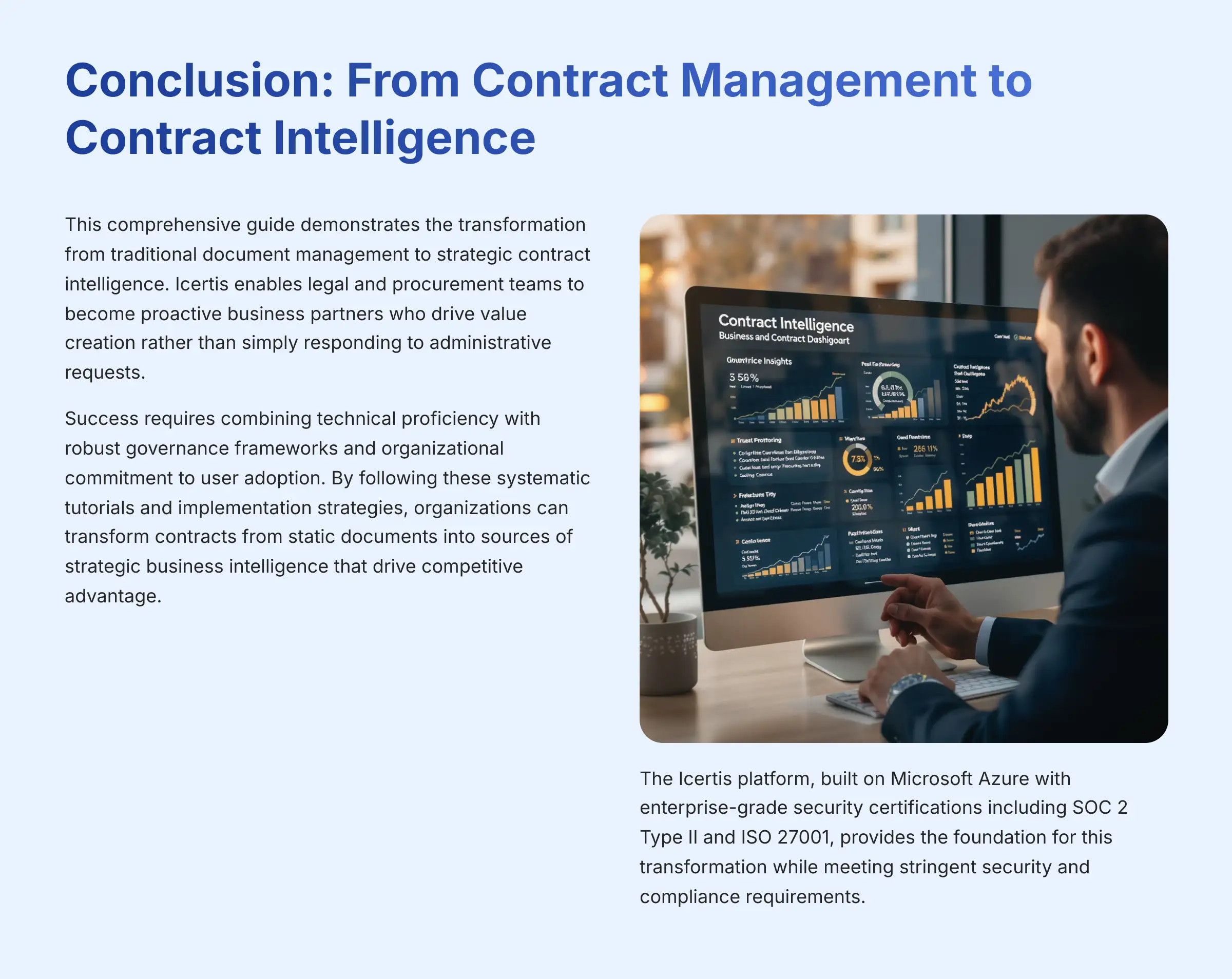 Conclusion From Contract Management to Contract Intelligence