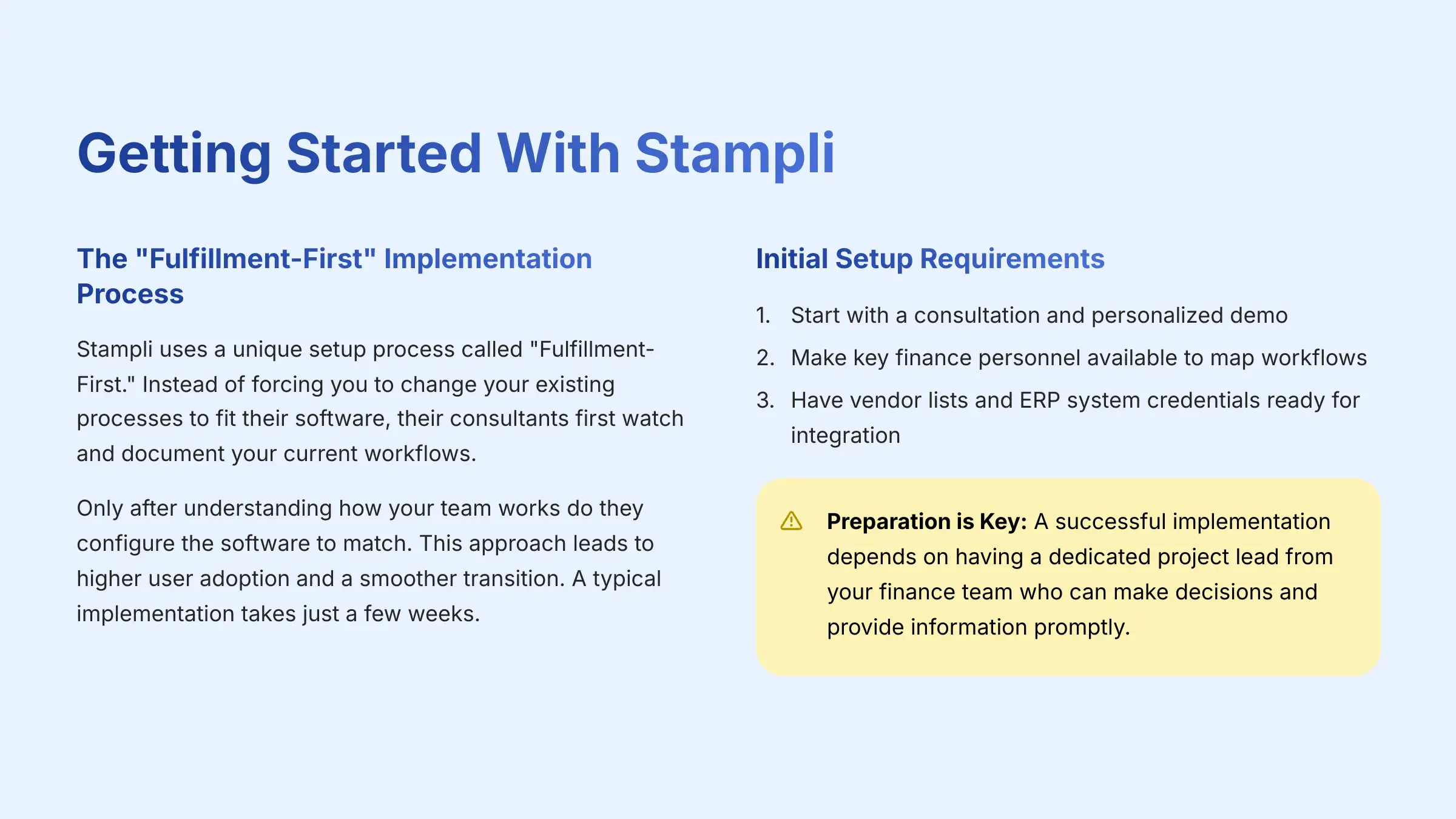 Getting Started With Stampli