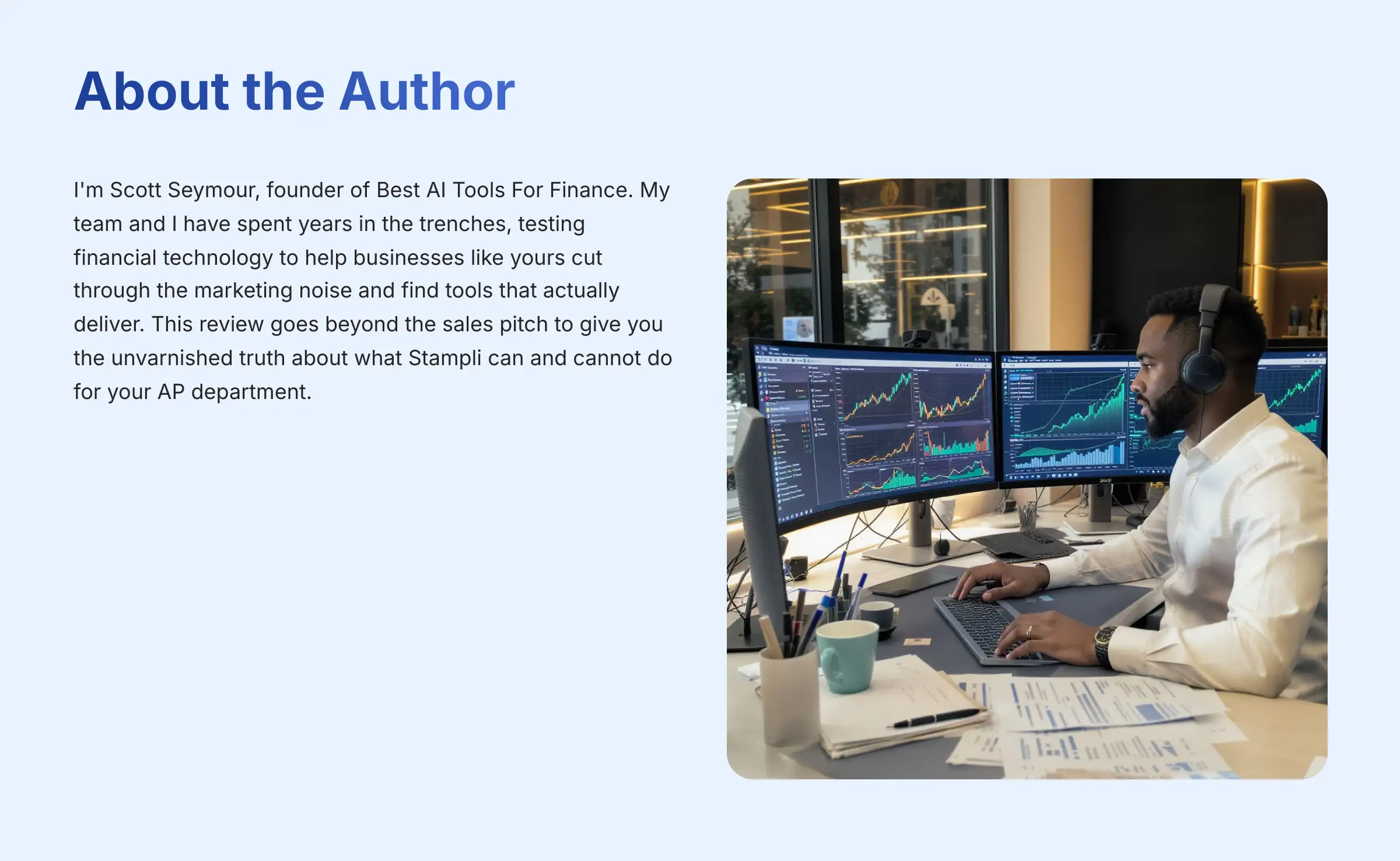 About the Author - Best AI Tools for Finance