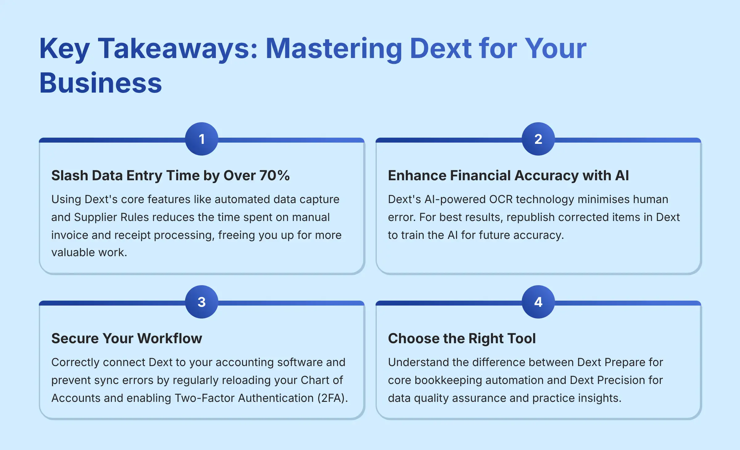 Key Takeaways: Mastering Dext for Your Business