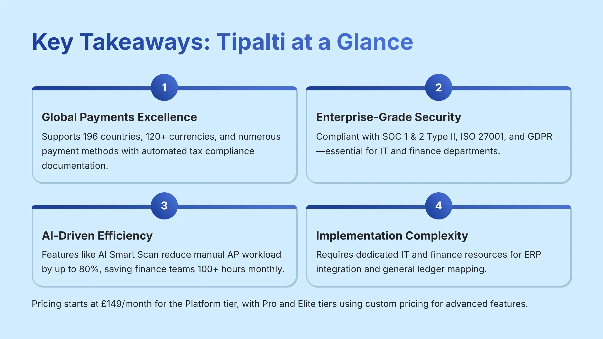 Key Takeaways: Tipalti at a Glance for the C-Suite