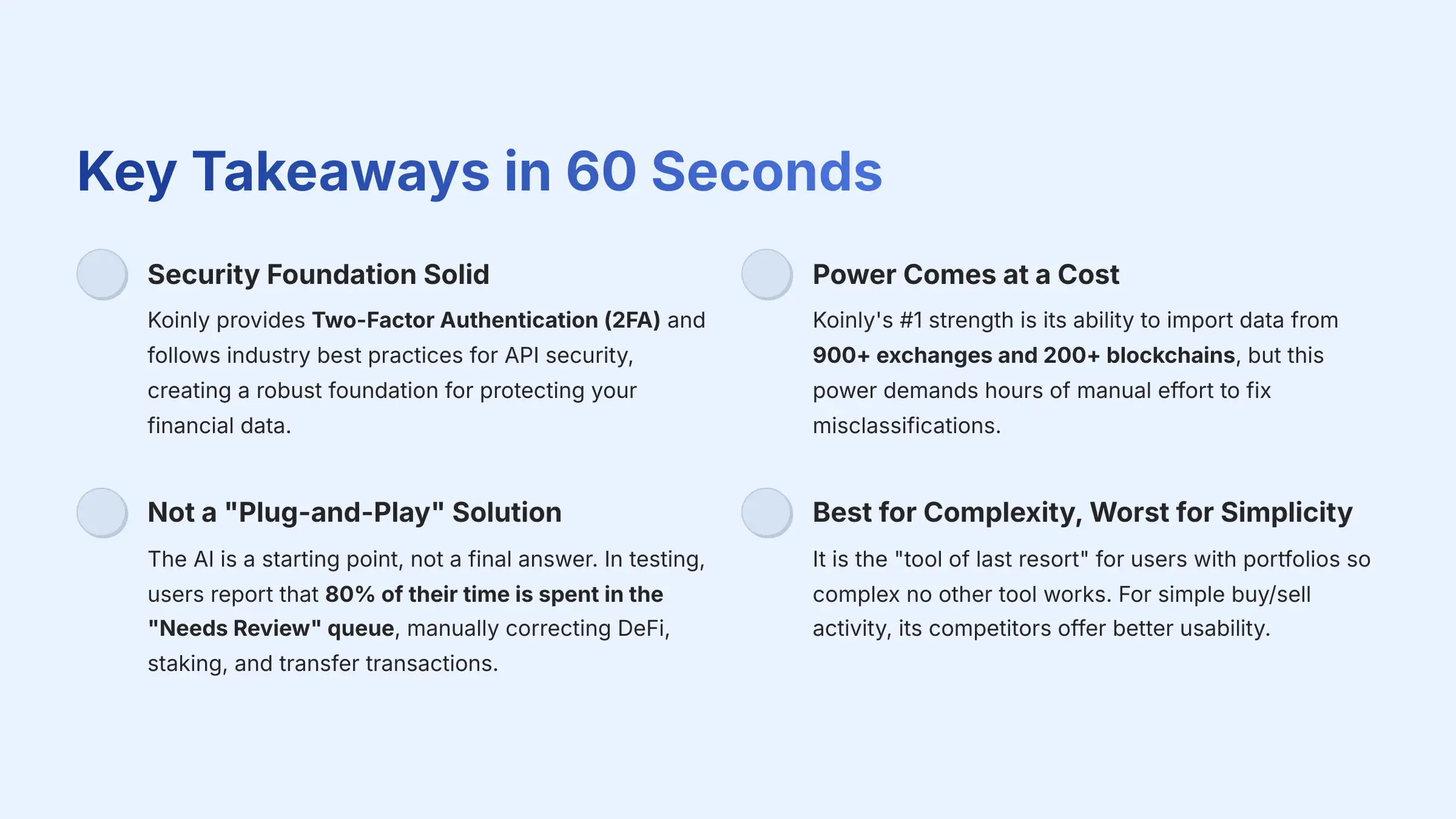 Key Takeaways in 60 Seconds