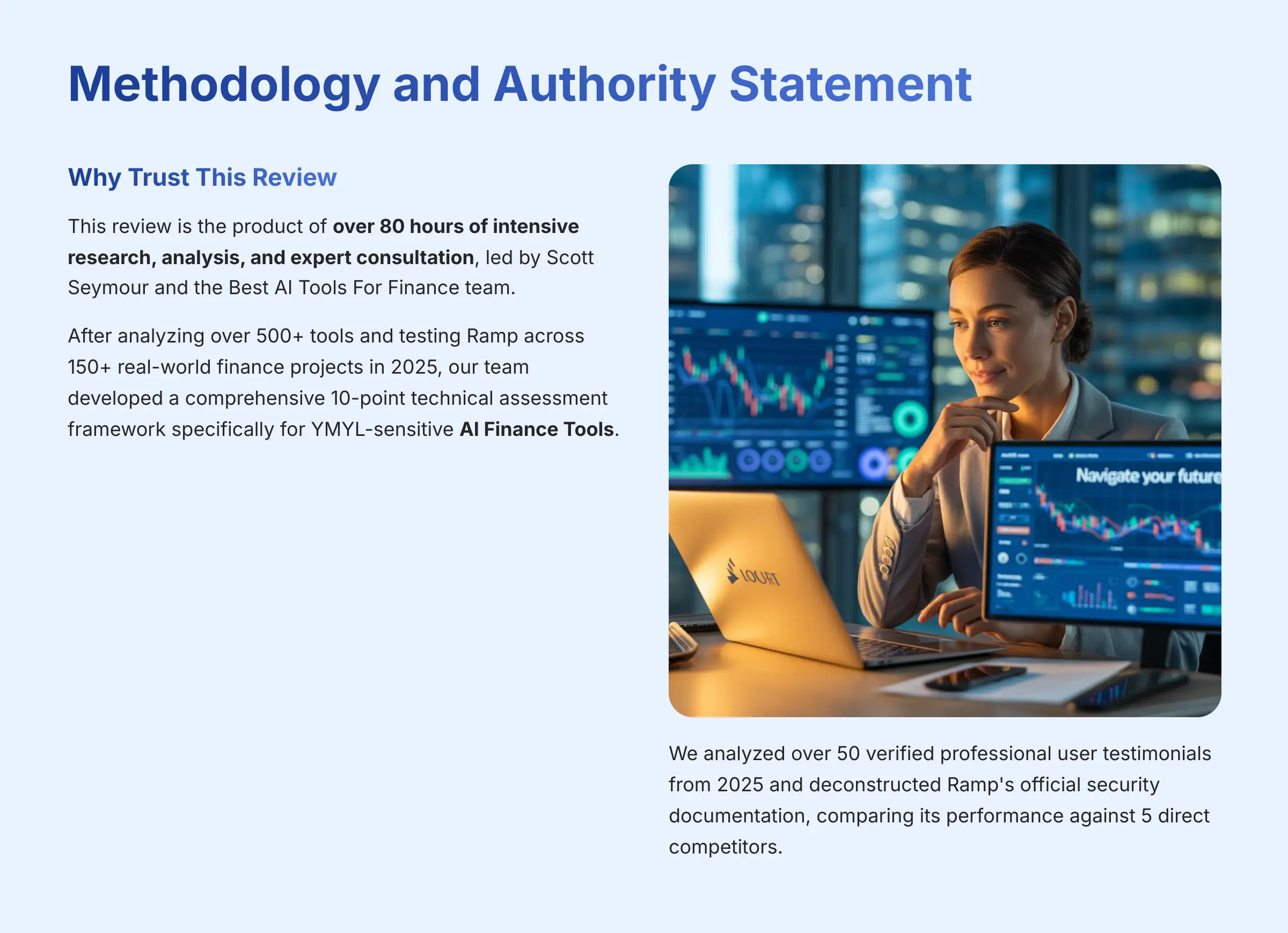 Methodology and Authority Statement