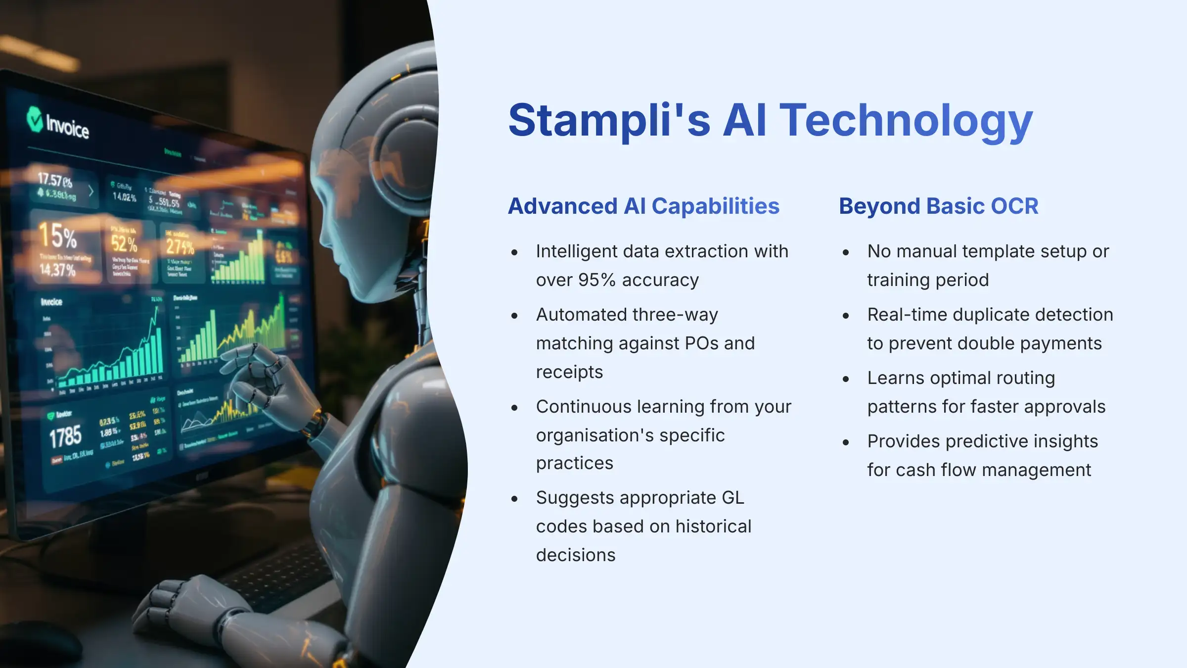 Stampli's AI Technology - Billy the Bot invoice processing capabilities
