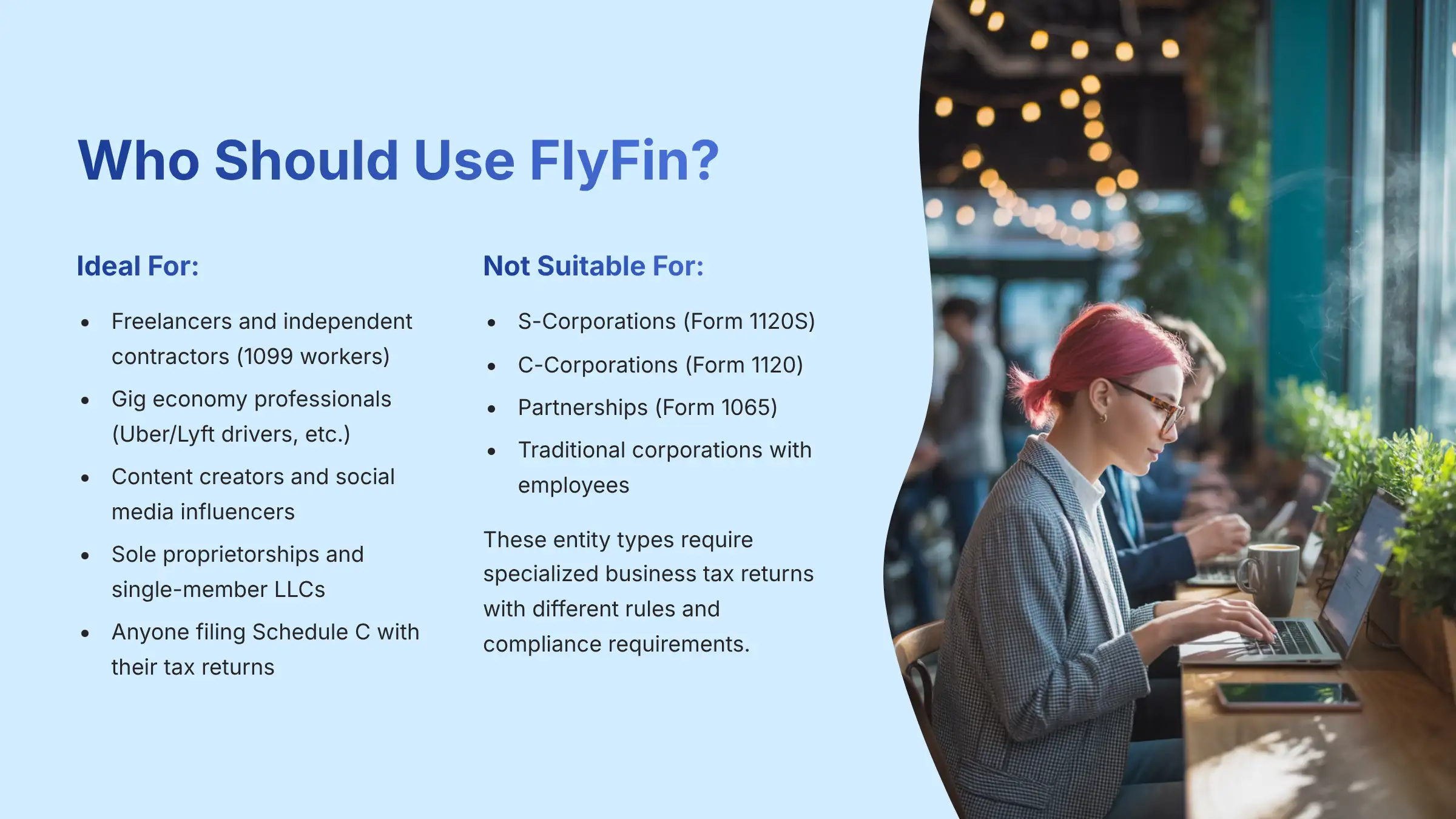 Who Should Use FlyFin