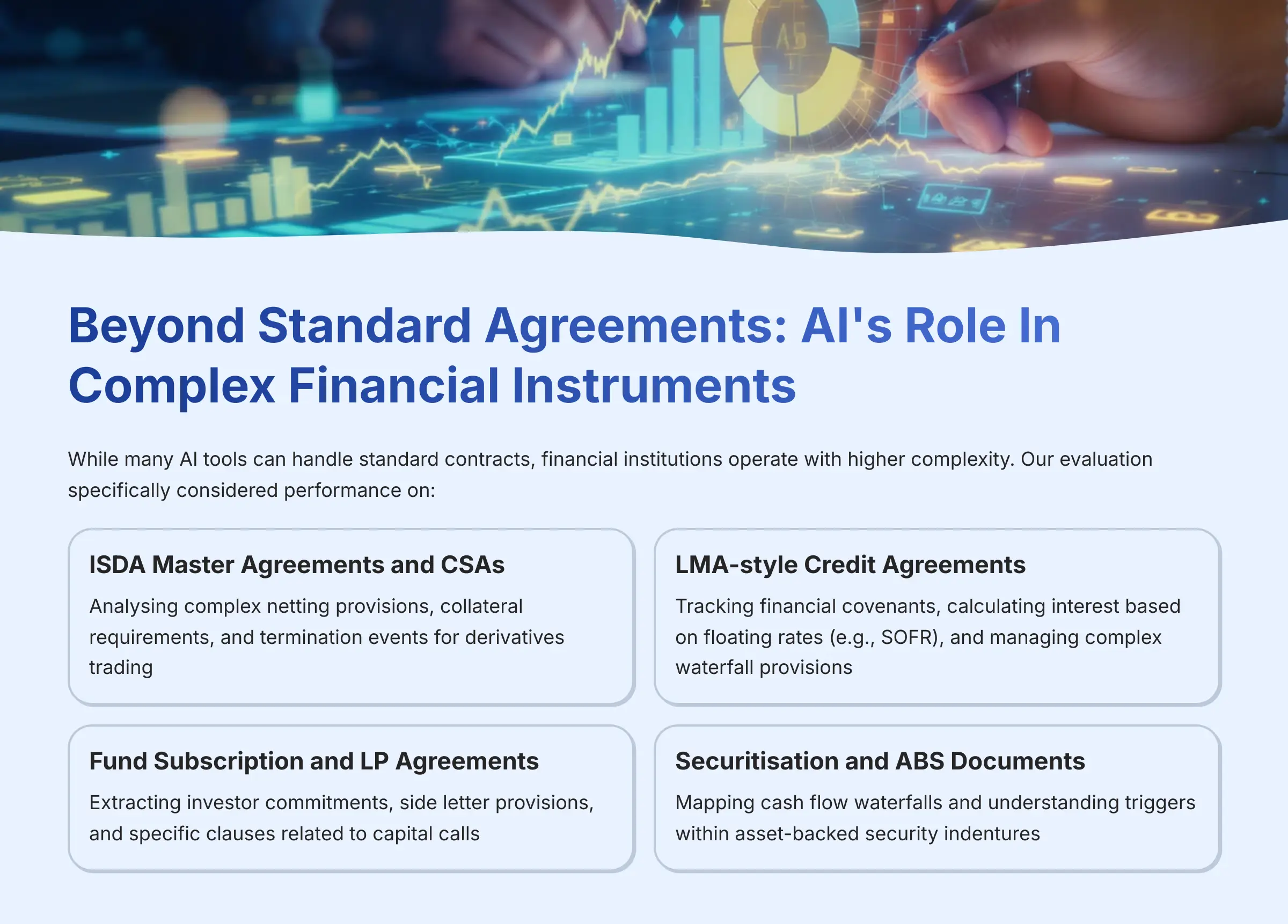Beyond Standard Agreements - AI's Role In Complex Financial Instruments