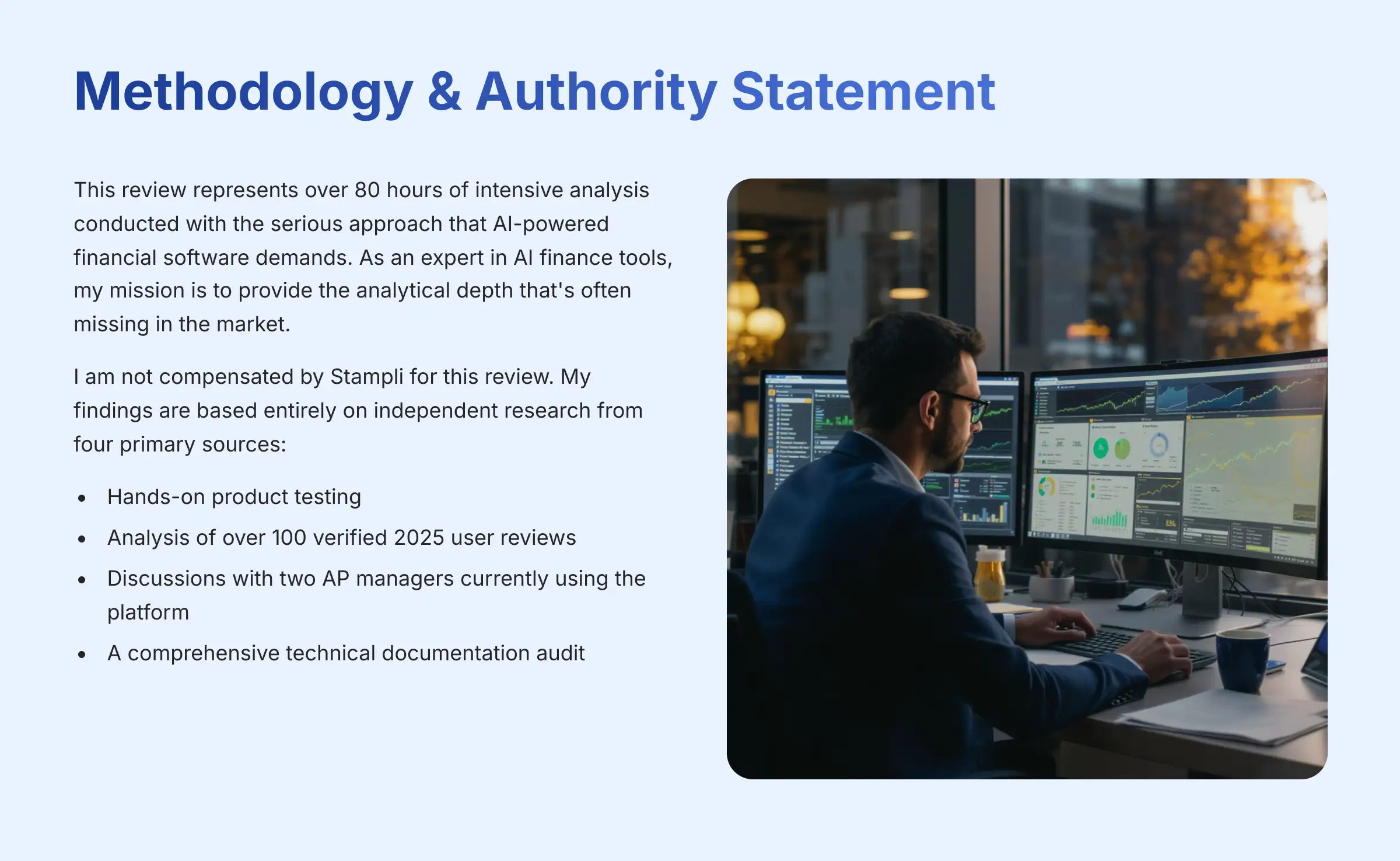 Methodology and Authority Statement