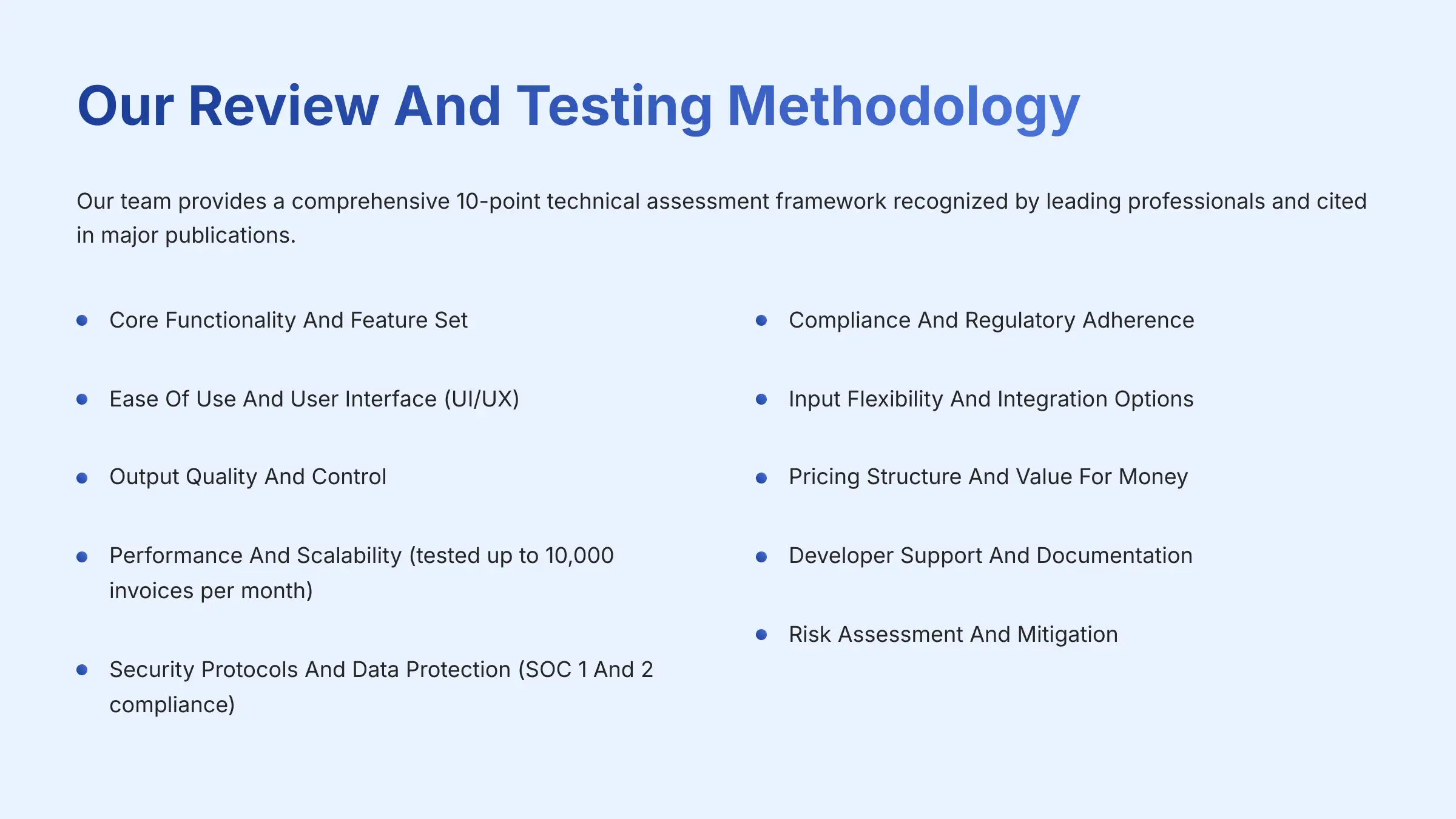 Our Review And Testing Methodology
