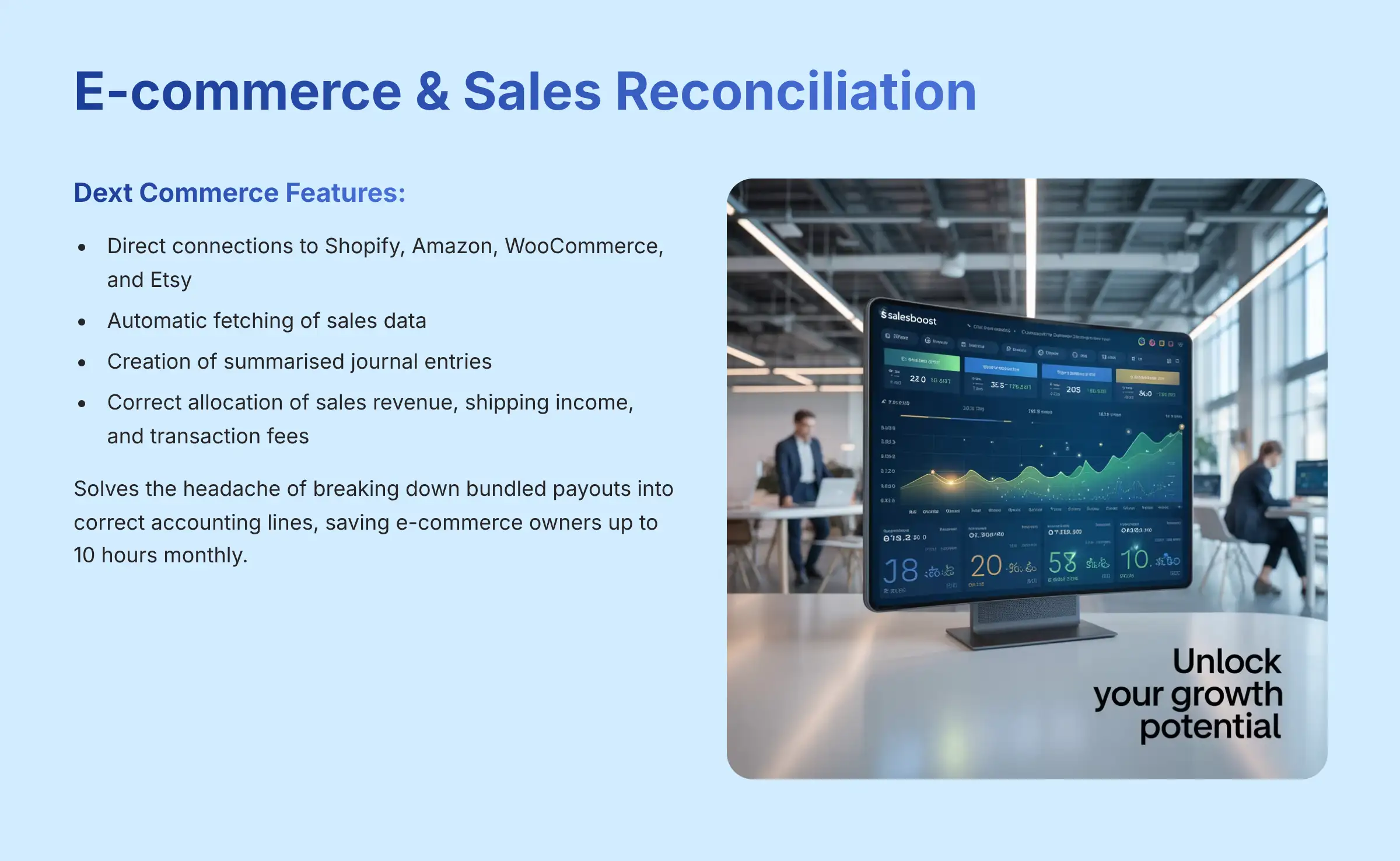 E-commerce and Sales Reconciliation - Dext Commerce