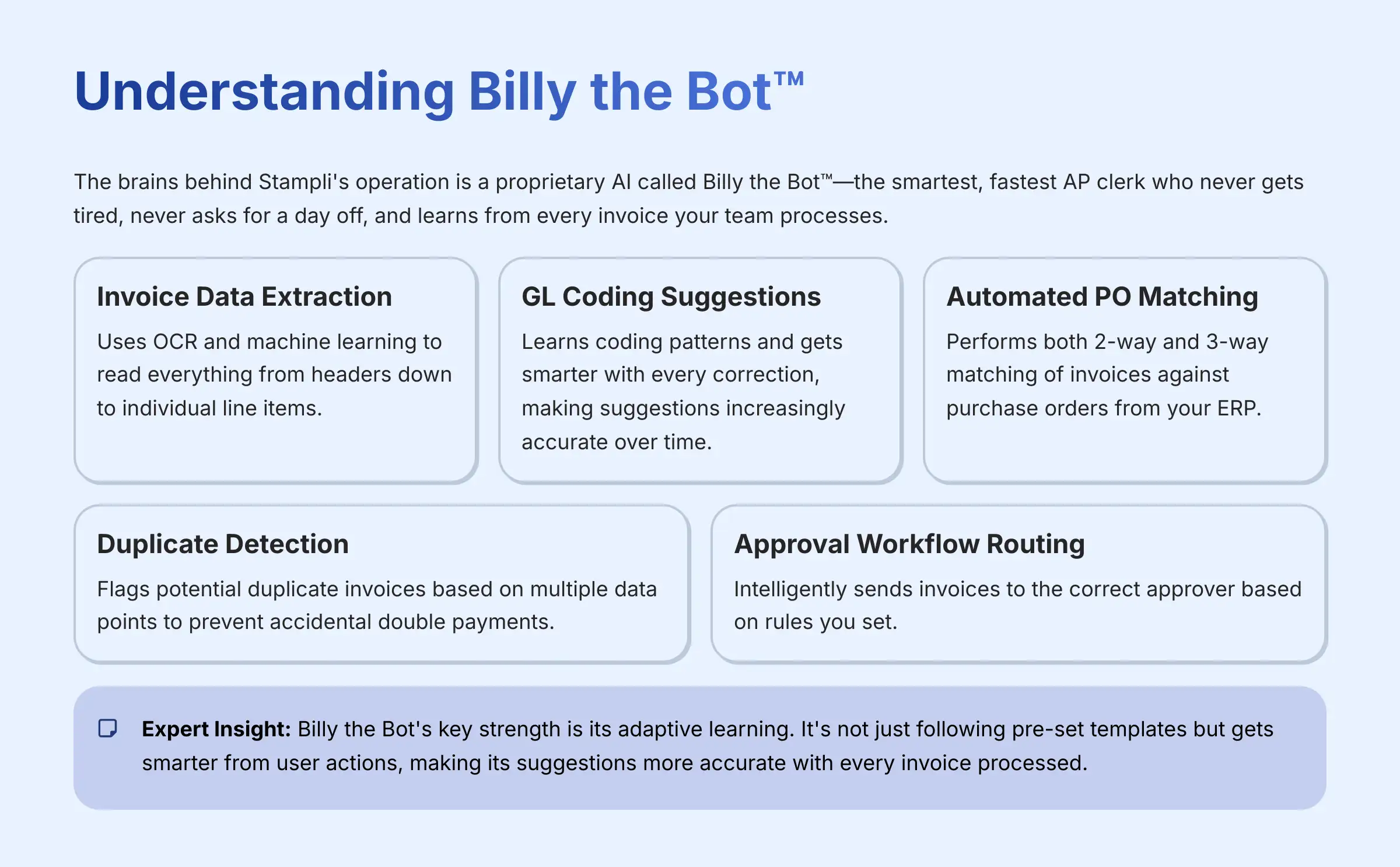 Understanding Billy the Bot