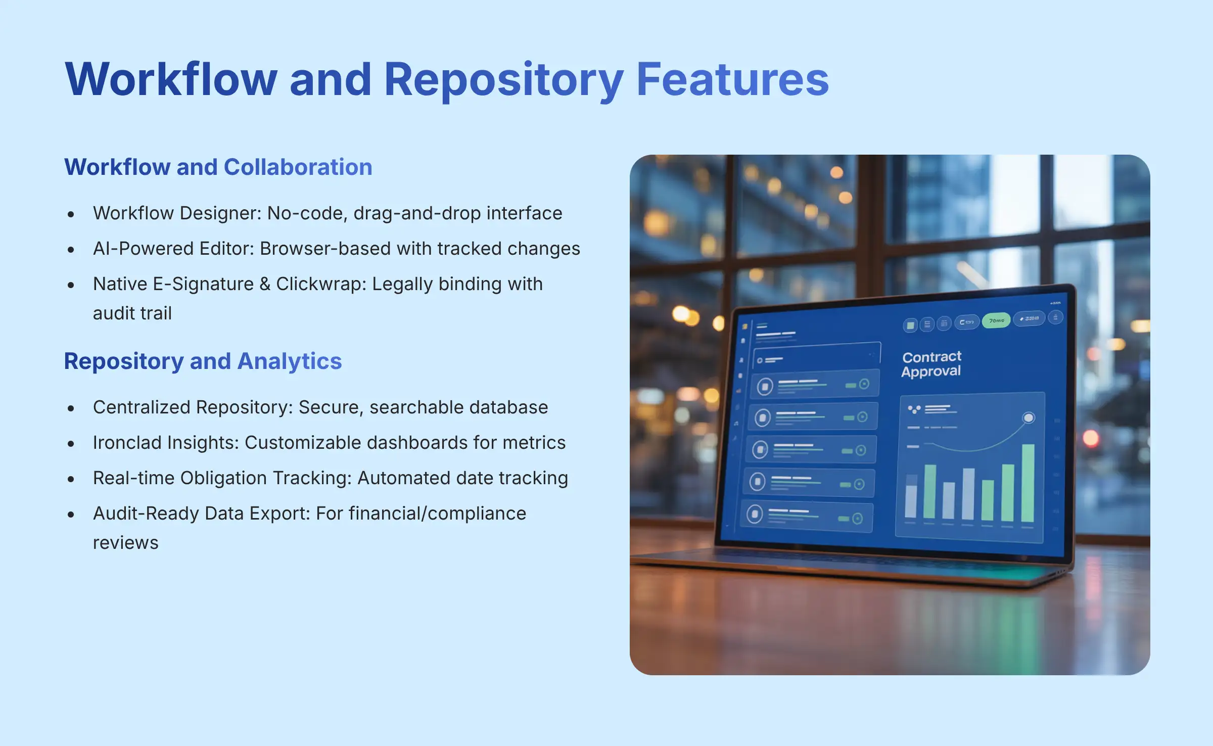 Workflow and Repository Features