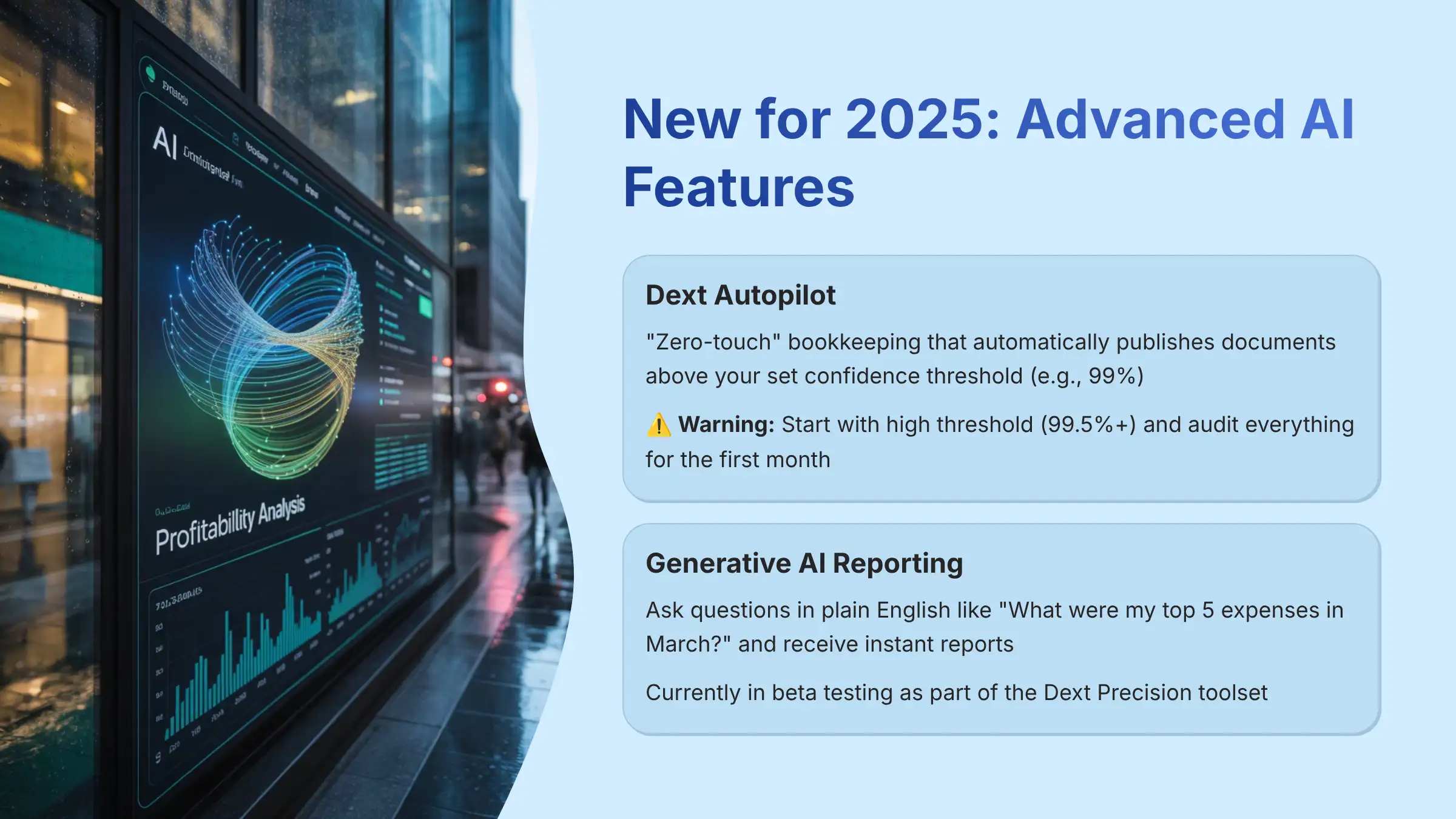 Advanced AI and Automation Features - Dext 2025