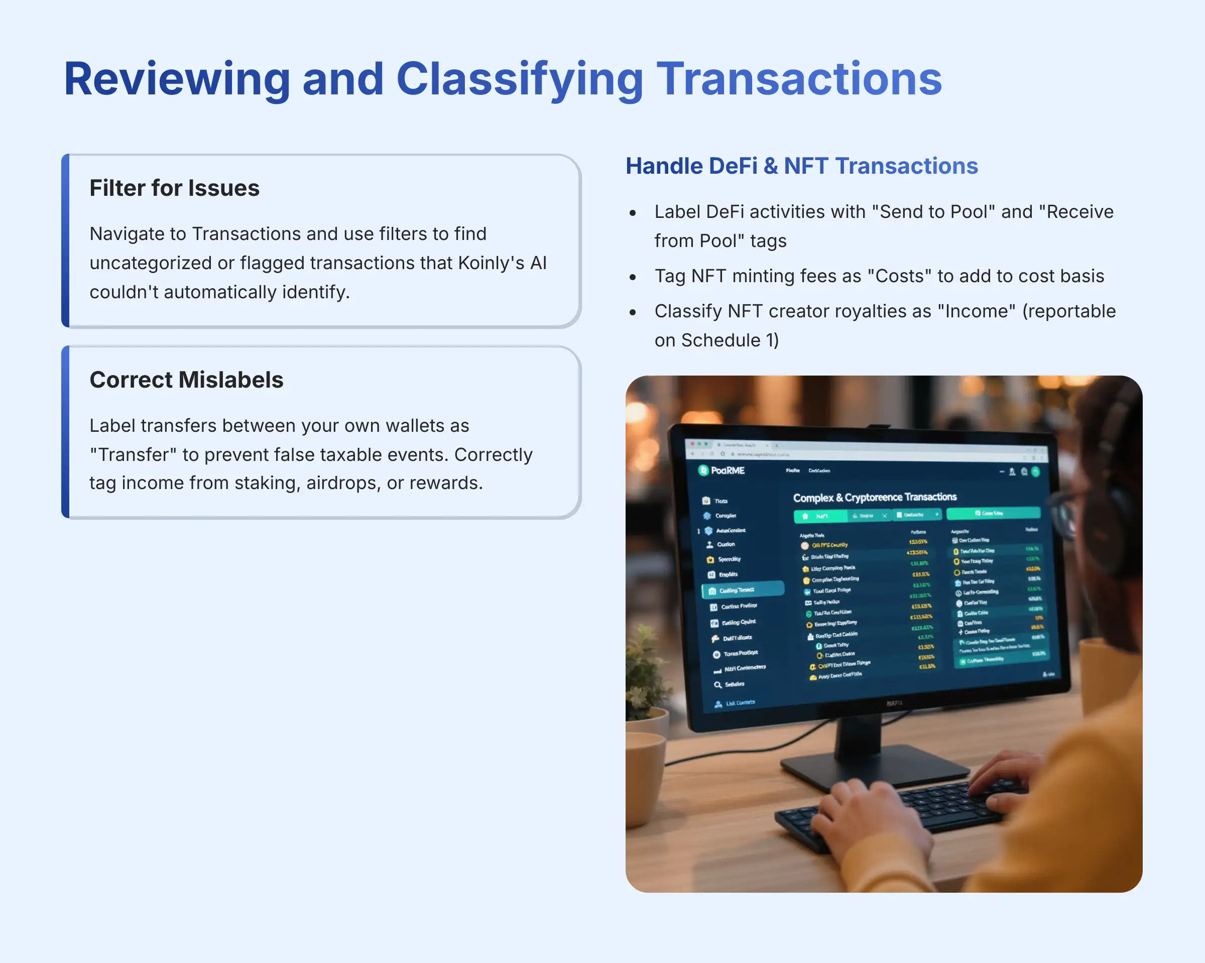 Reviewing and Classifying Transactions