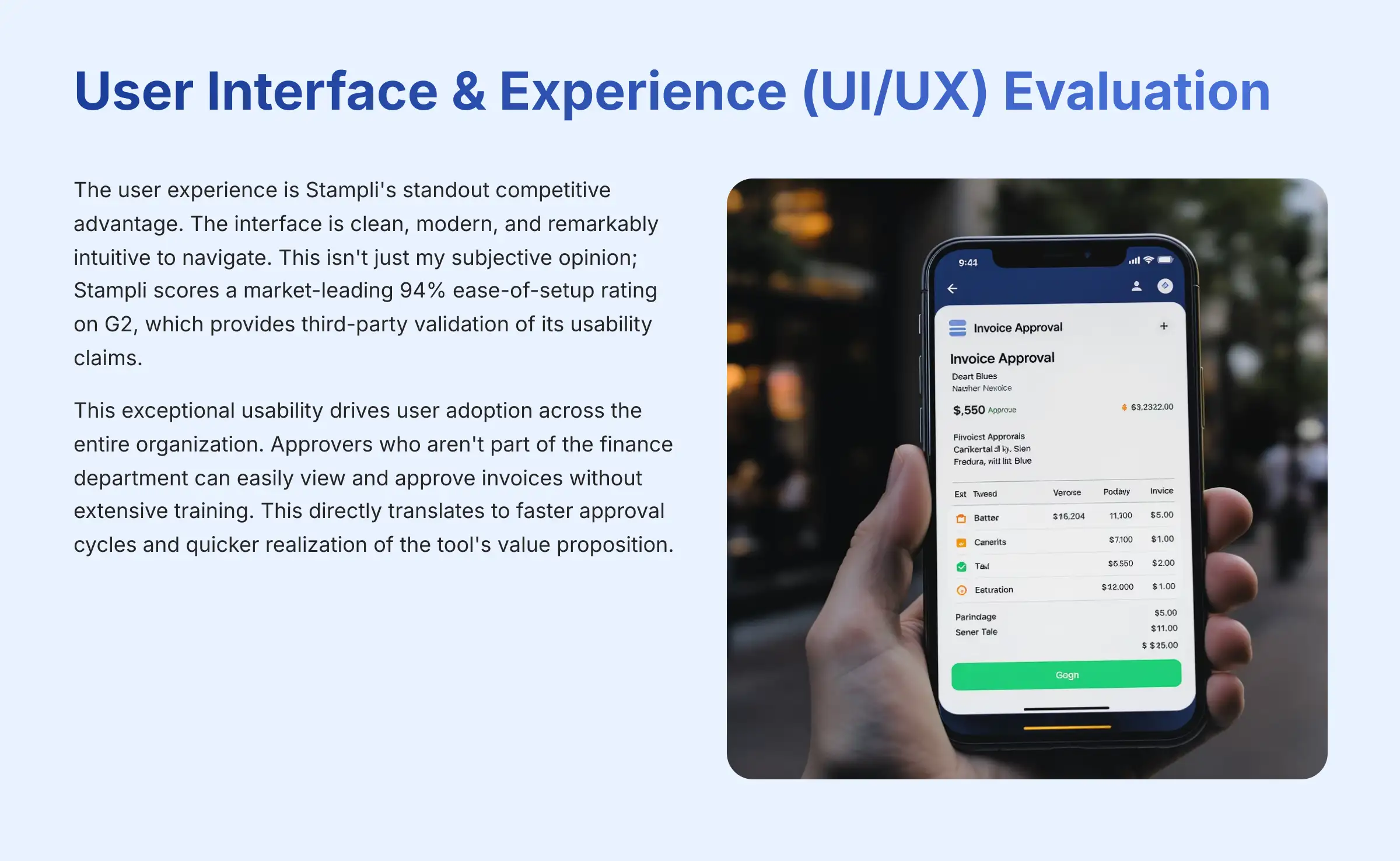 User Interface and Experience UI/UX Evaluation