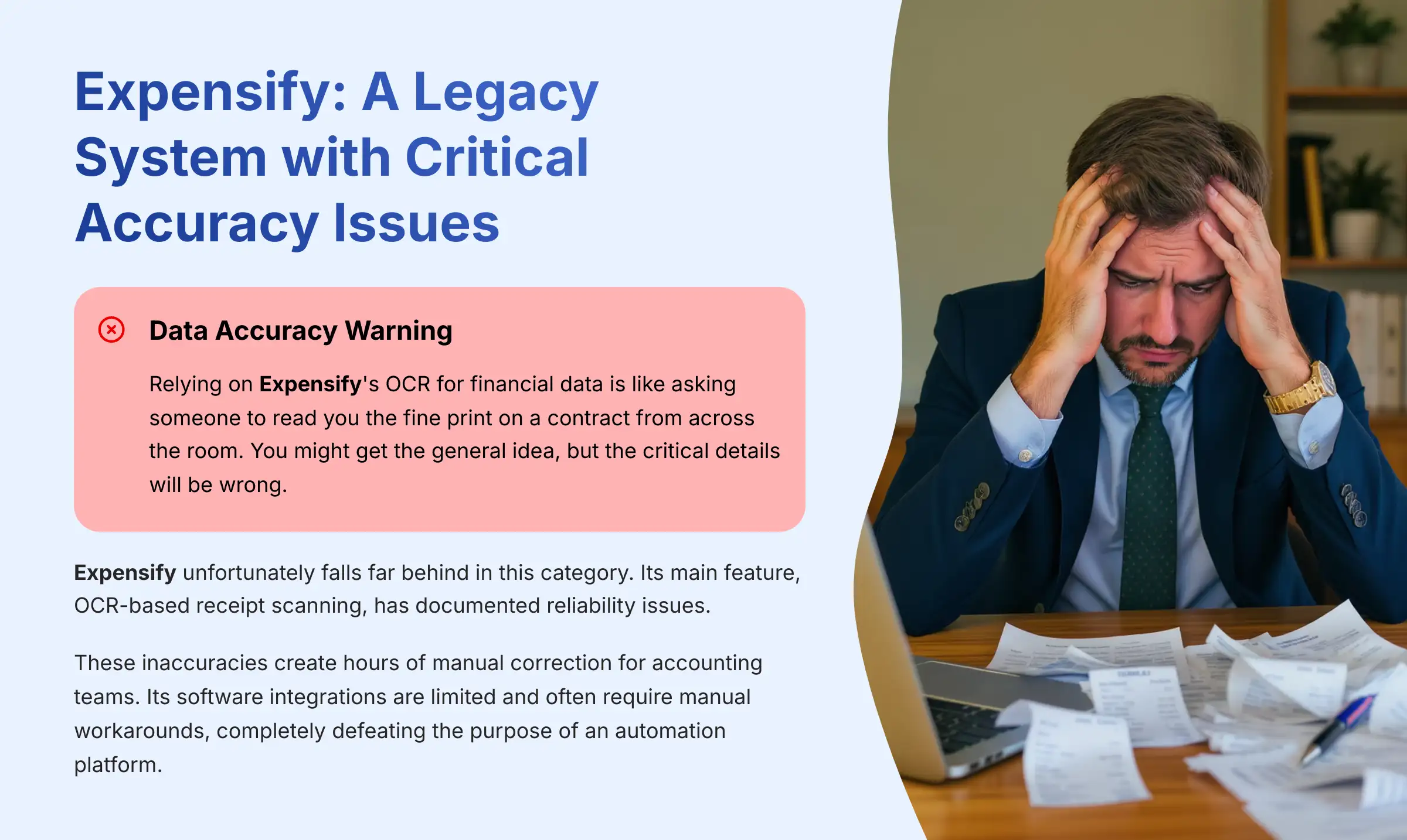 Expensify - A Legacy System with Critical Accuracy Issues