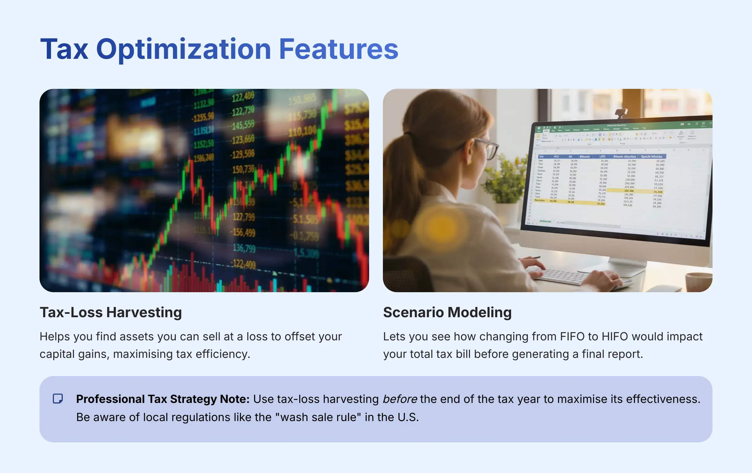 Tax Optimization Features