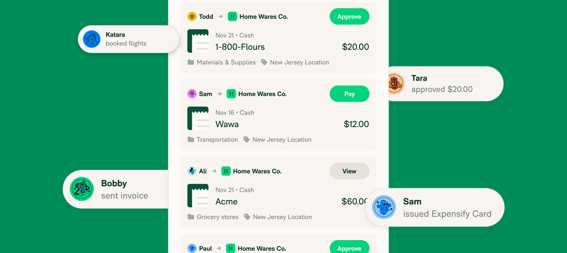 Expensify Spend Management Interface