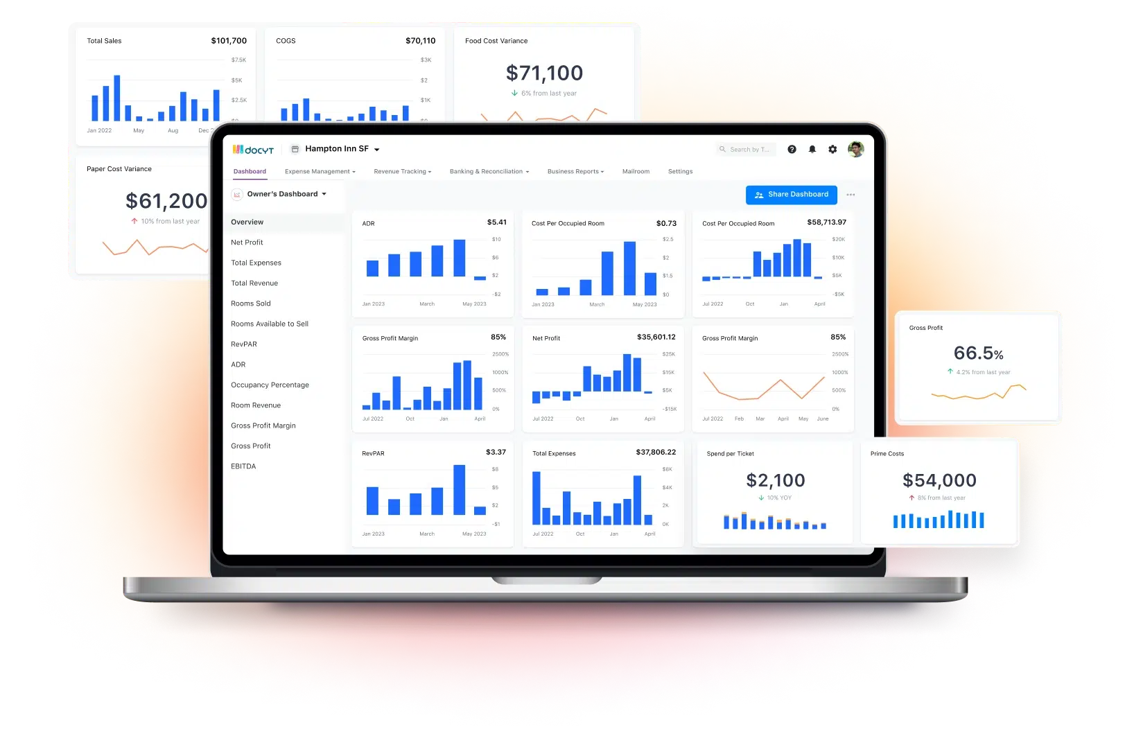 Docyt accounting software interface