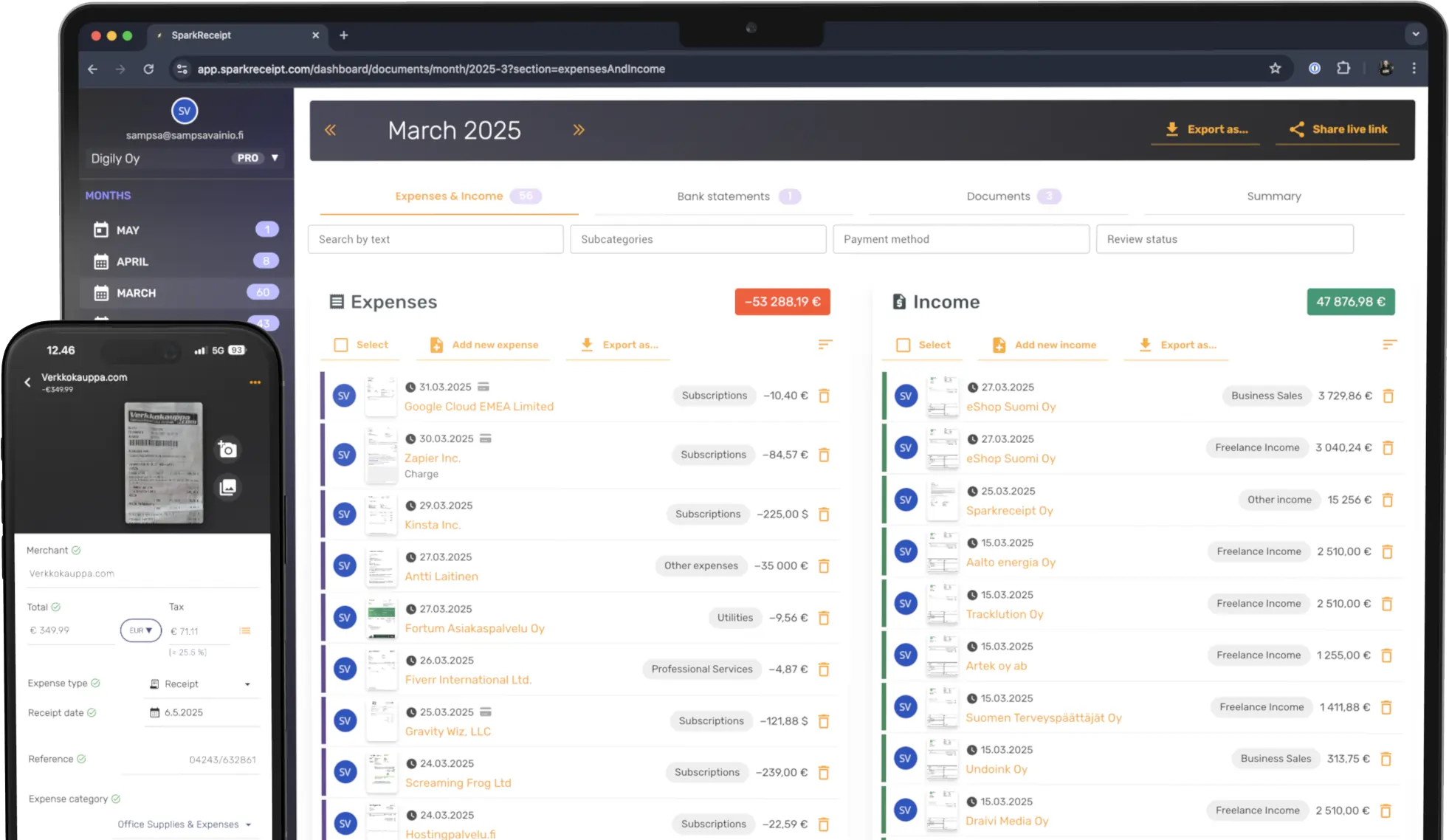 AI Receipt Scanning and Expense Automation