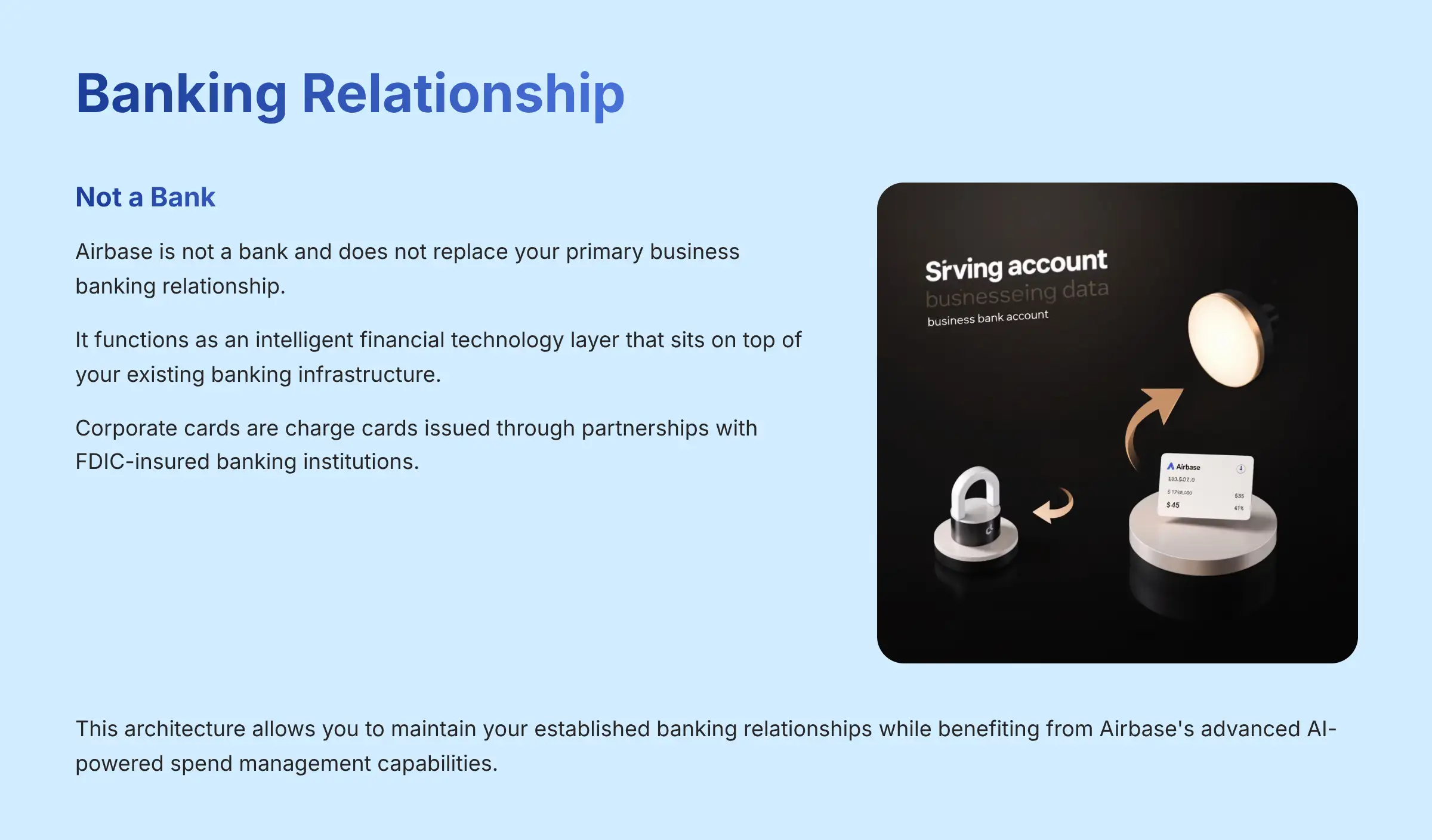 Airbase Banking Relationship Structure
