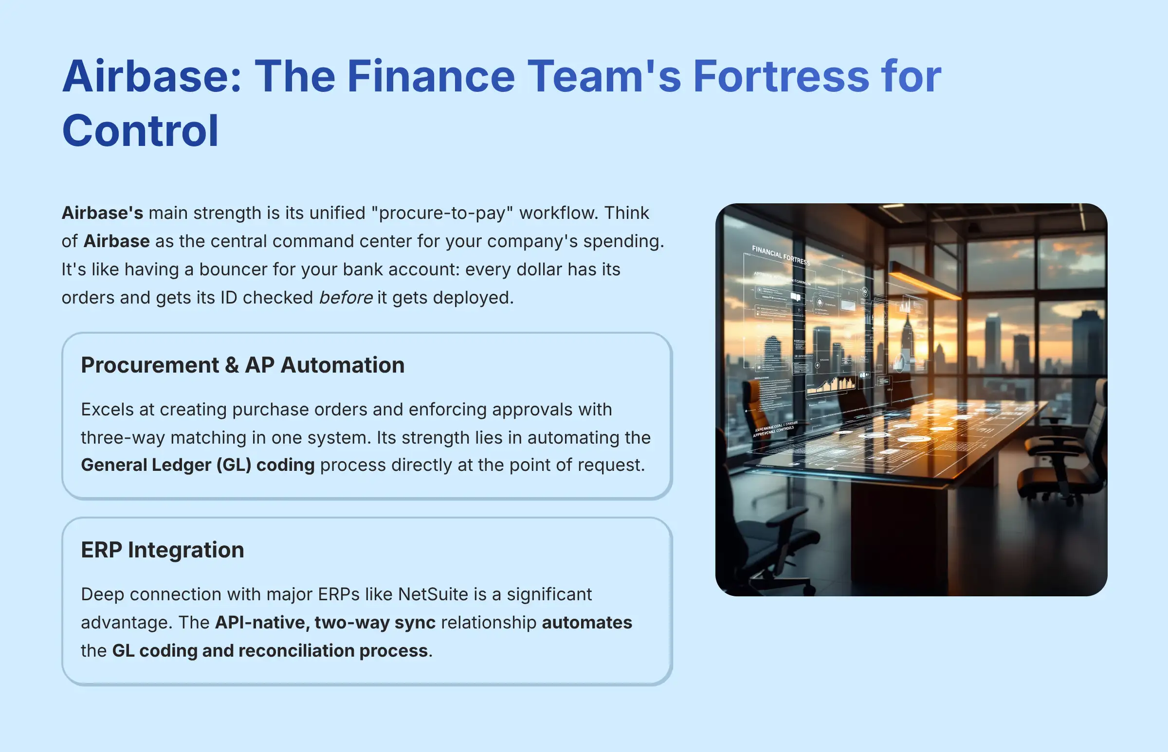 Airbase: The Finance Team's Fortress for Control