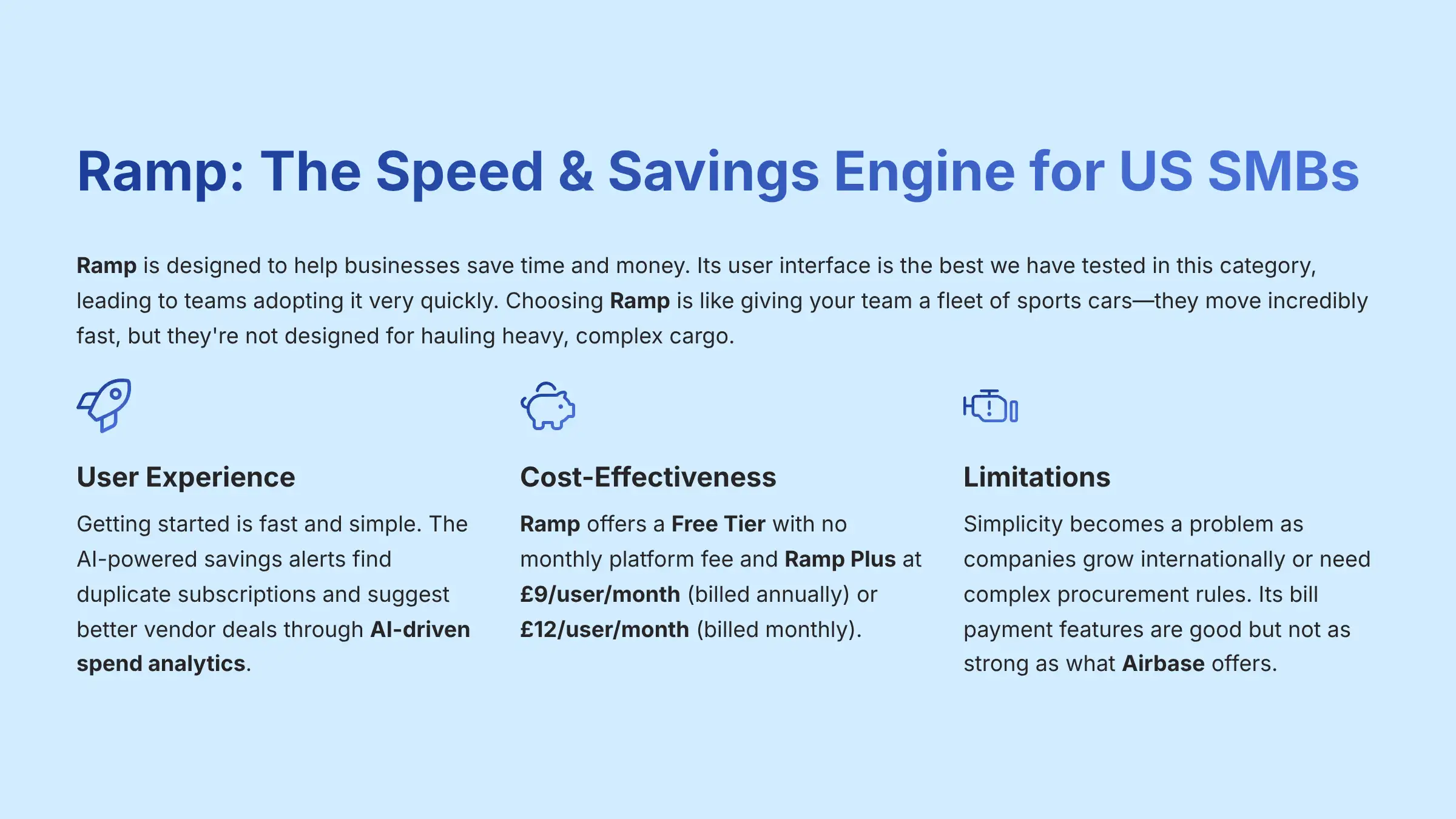 Ramp: The Speed and Savings Engine for US SMBs