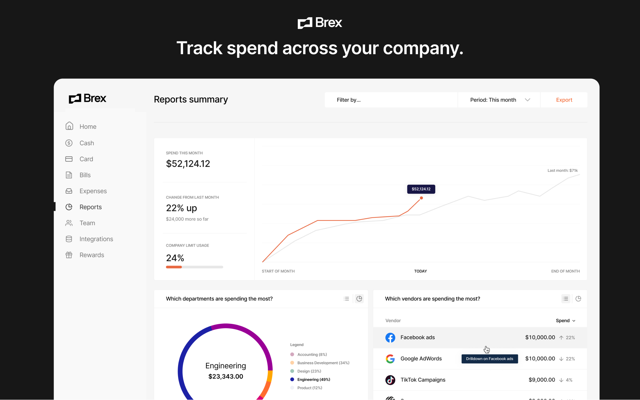Brex Platform Interface Screenshot